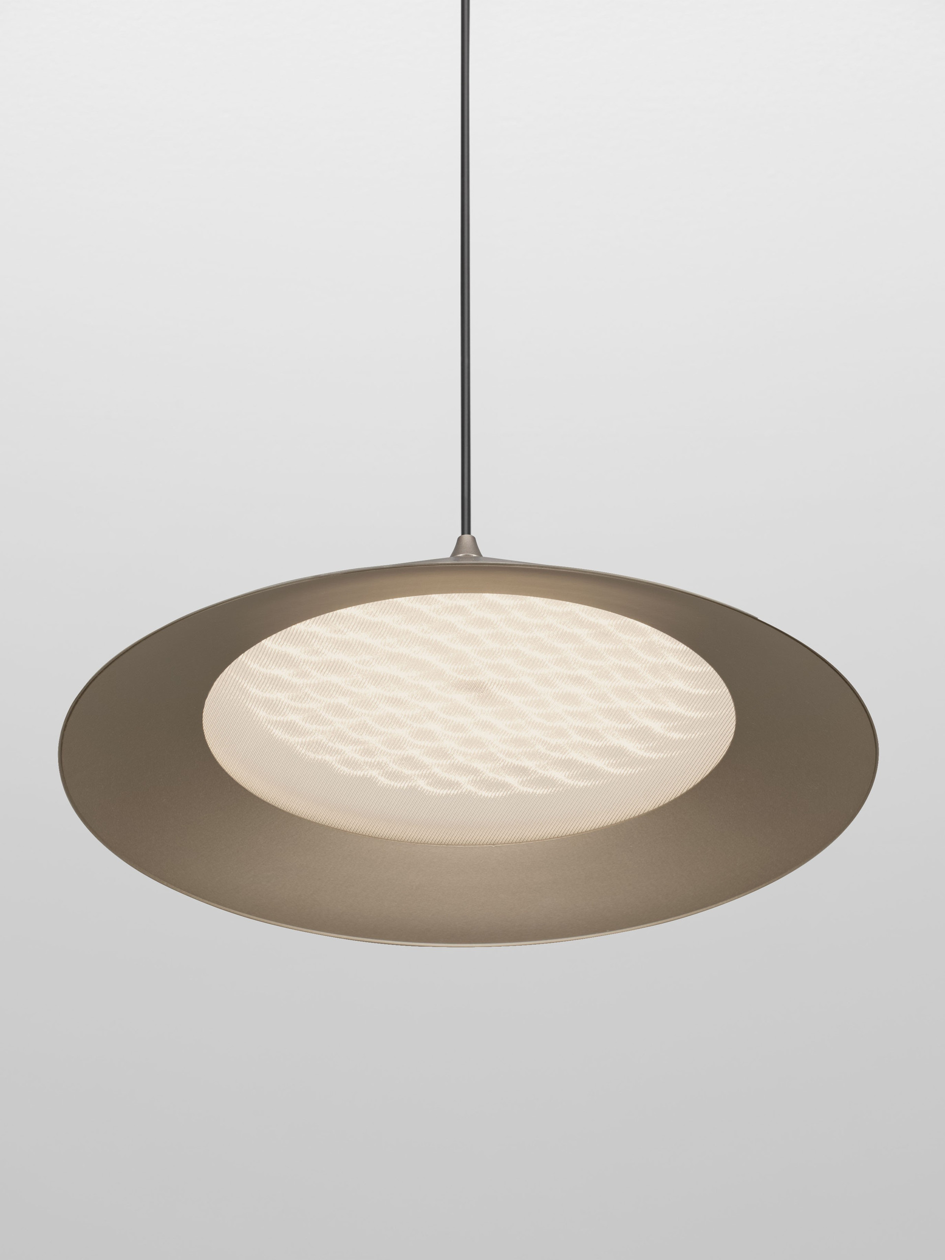 DARIO | H 150 D 40 cm | 21 W | 3000 K | 1667 lm | IP20 | Grigio Argento | Vetro/Metallo