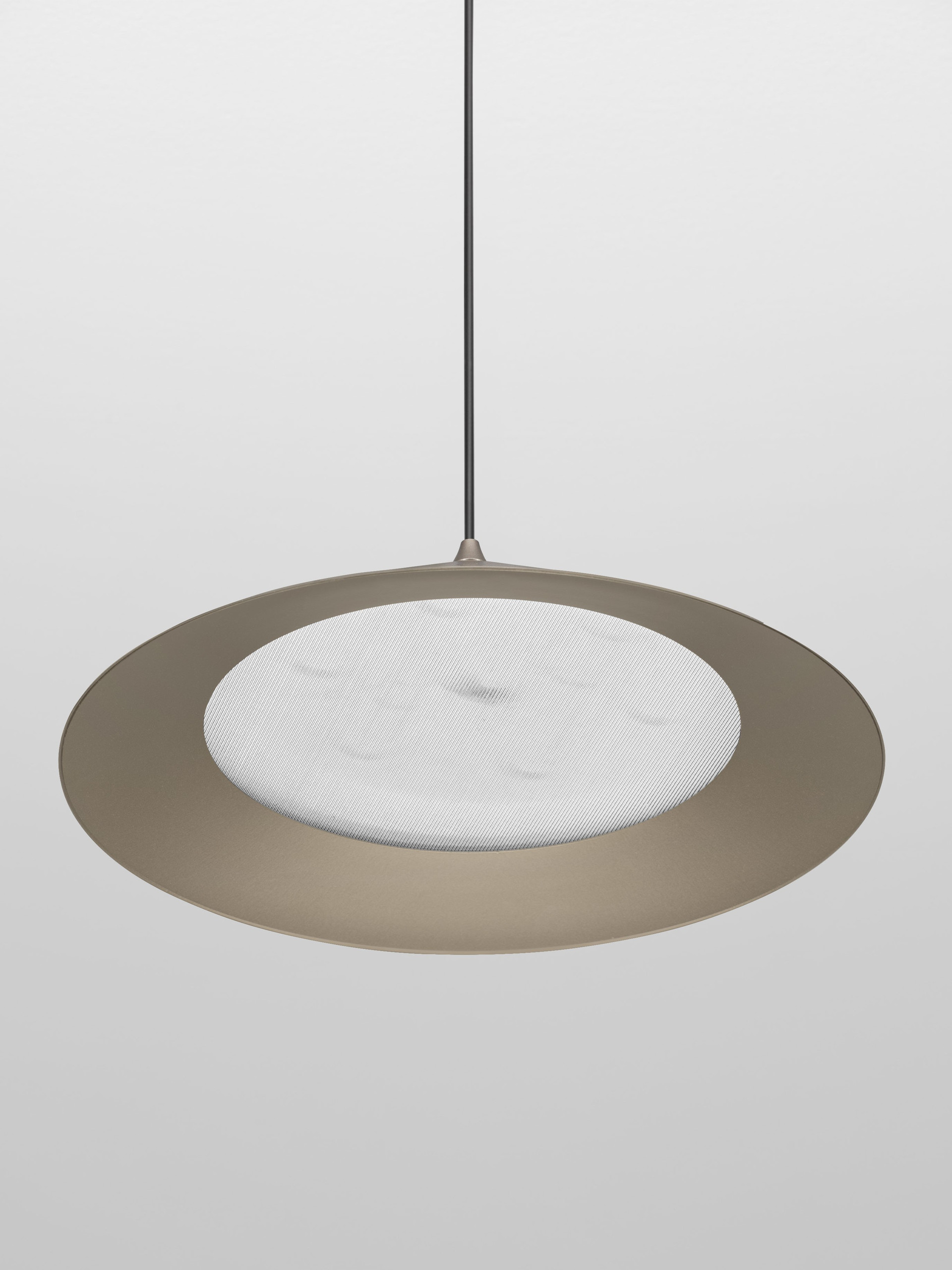 DARIO | H 150 D 40 cm | 21 W | 3000 K | 1667 lm | IP20 | Grigio Argento | Vetro/Metallo