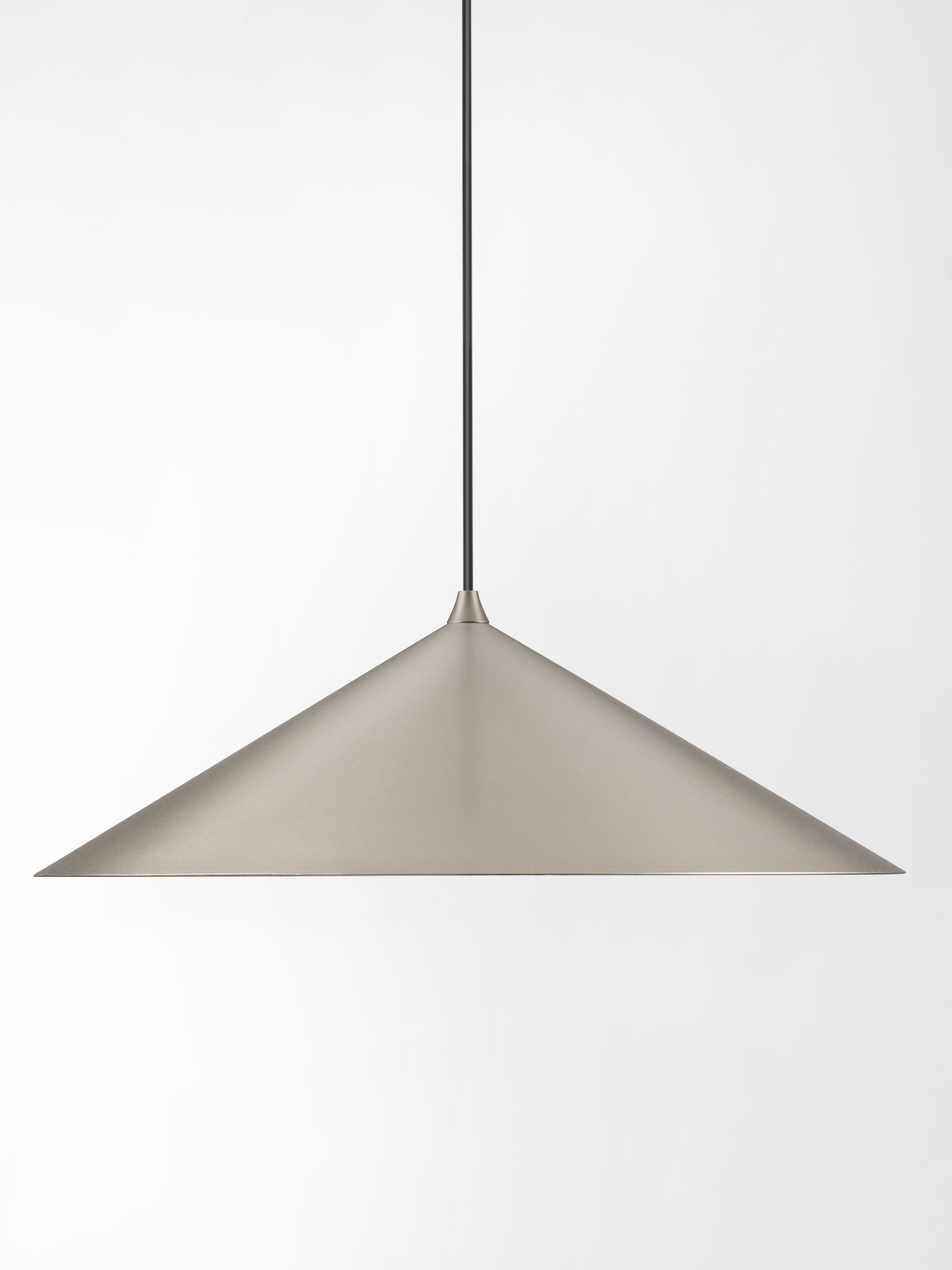 DARIO | H 150 D 40 cm | 21 W | 3000 K | 1667 lm | IP20 | Grigio Argento | Vetro/Metallo