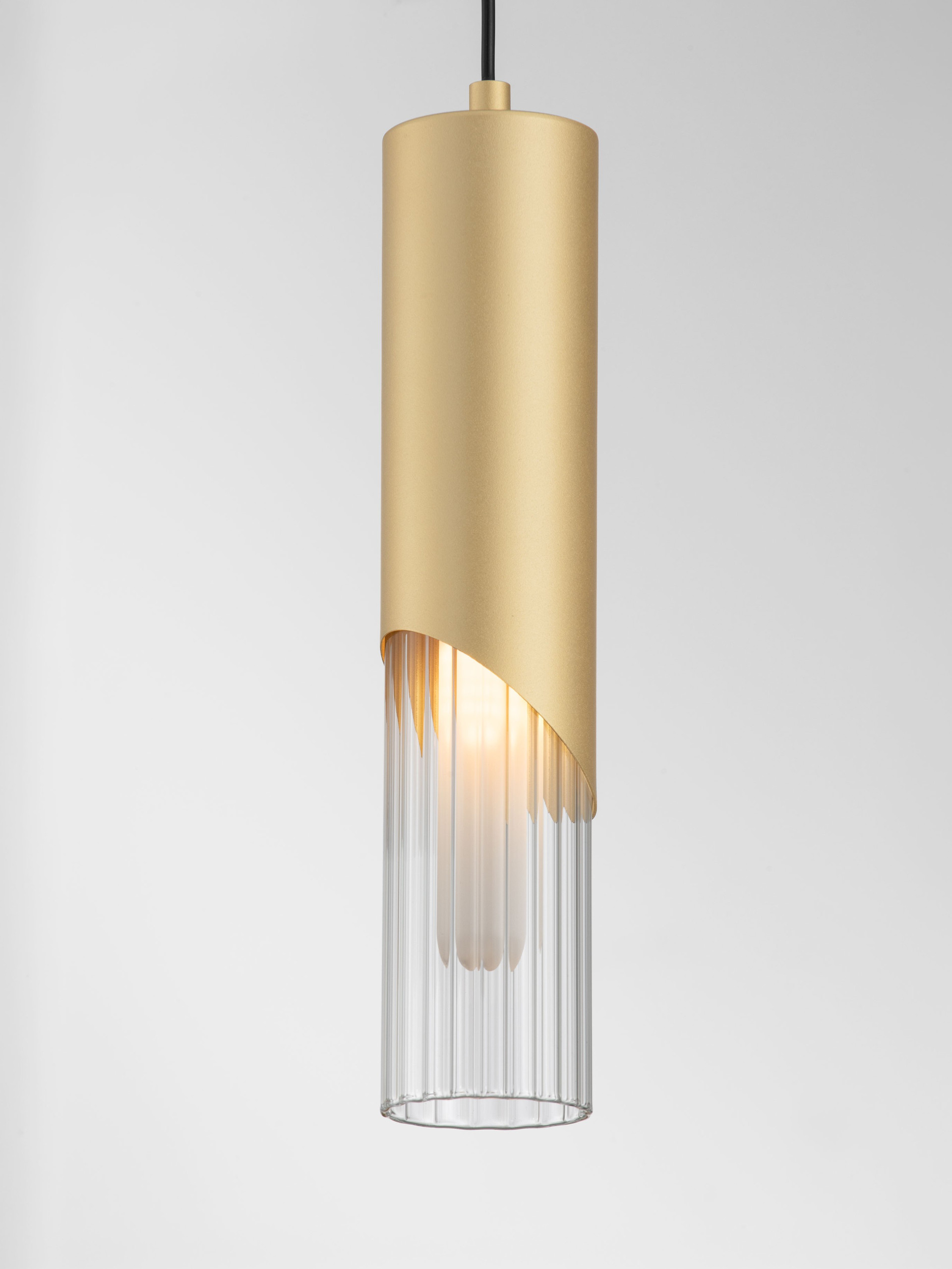 MODESTO | H 150 D 8 cm | 5 W | IP20 | Black/Gold | Glass/Metal