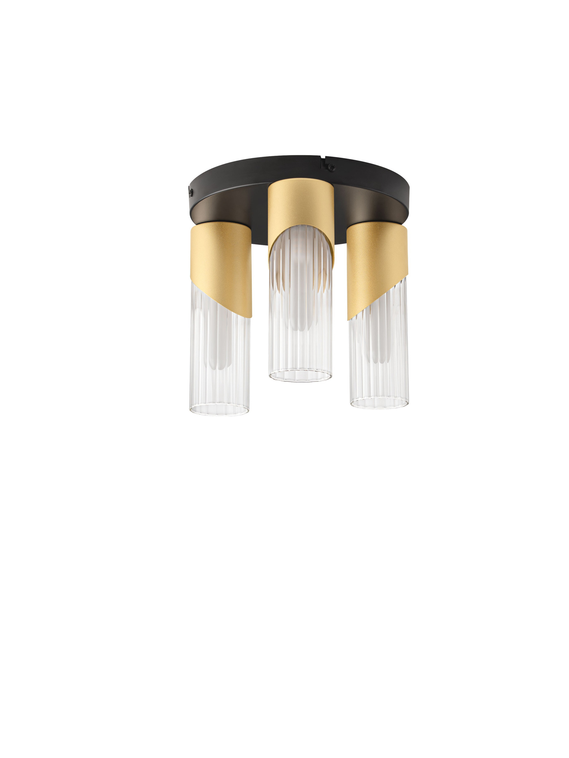 MODESTO | H 20 D 25 cm | 15 W | IP20 | Gold/Clear | Glass/Metal