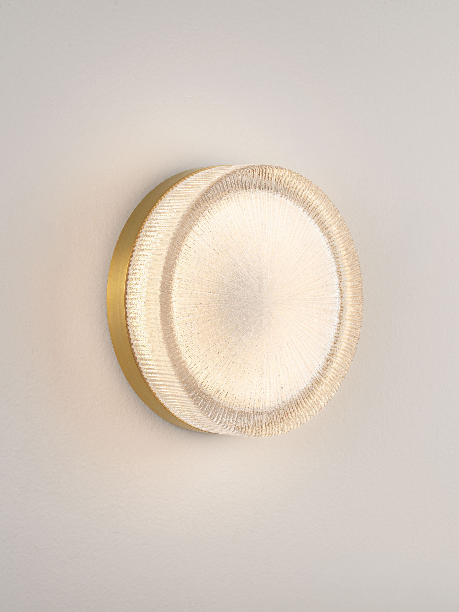 CARLA | W 5 D 16 cm | 5 W | 3000 K | 300 lm | IP20 | Brass Gold | Steel/Glass