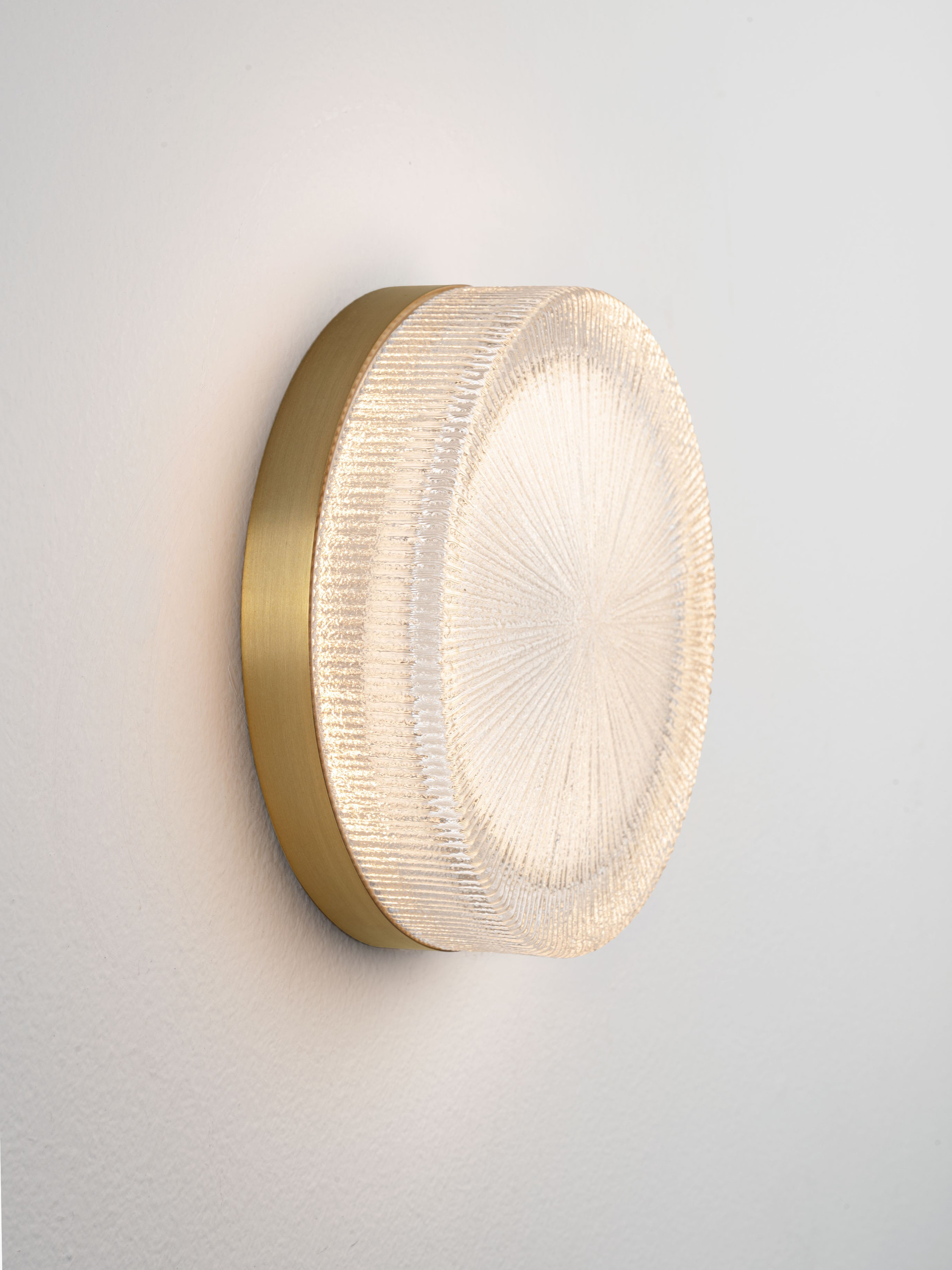 CARLA | W 5 D 16 cm | 5 W | 3000 K | 300 lm | IP20 | Brass Gold | Steel/Glass