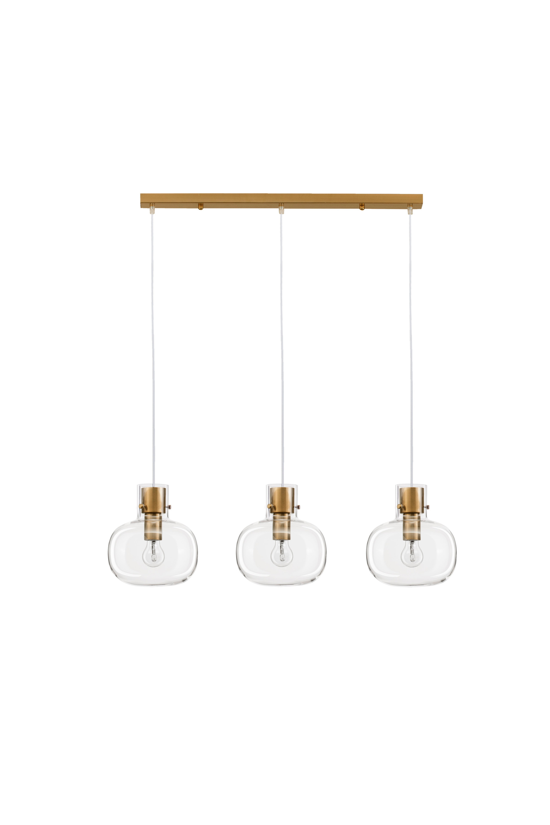 CINZIA | L 86 cm | 26 W | IP20 | Gold/Clear | Glass/Metal