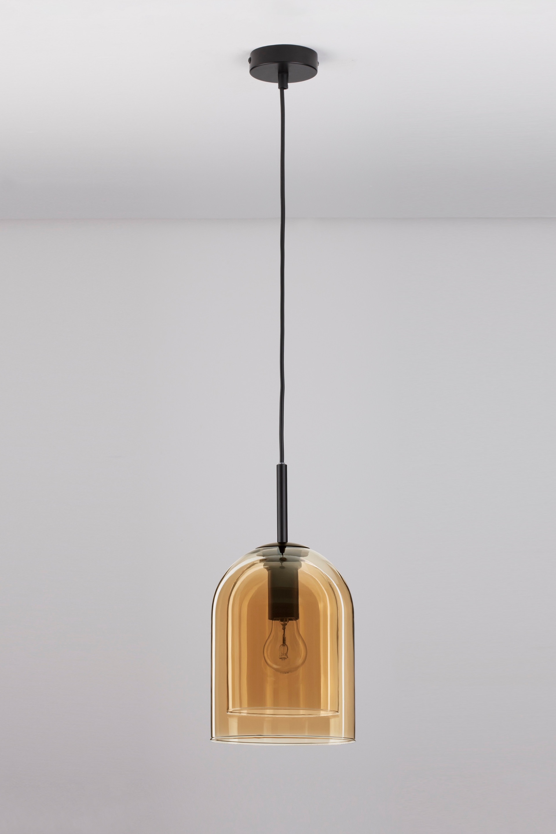 VELOR | H 240 D 18 cm | 12 W | IP20 | Amber | Glass/Metal