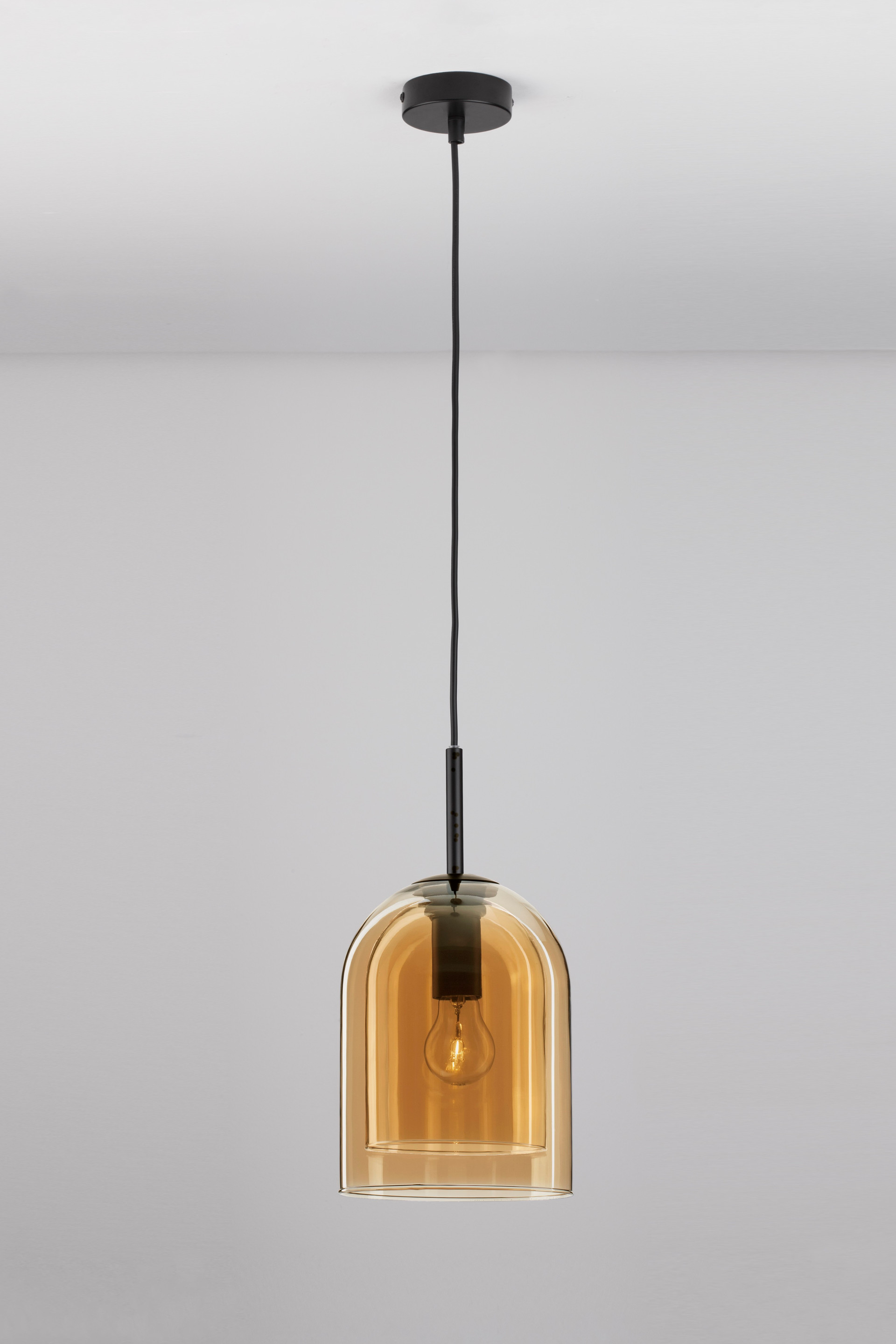 VELOR | H 240 D 18 cm | 12 W | IP20 | Amber | Glass/Metal