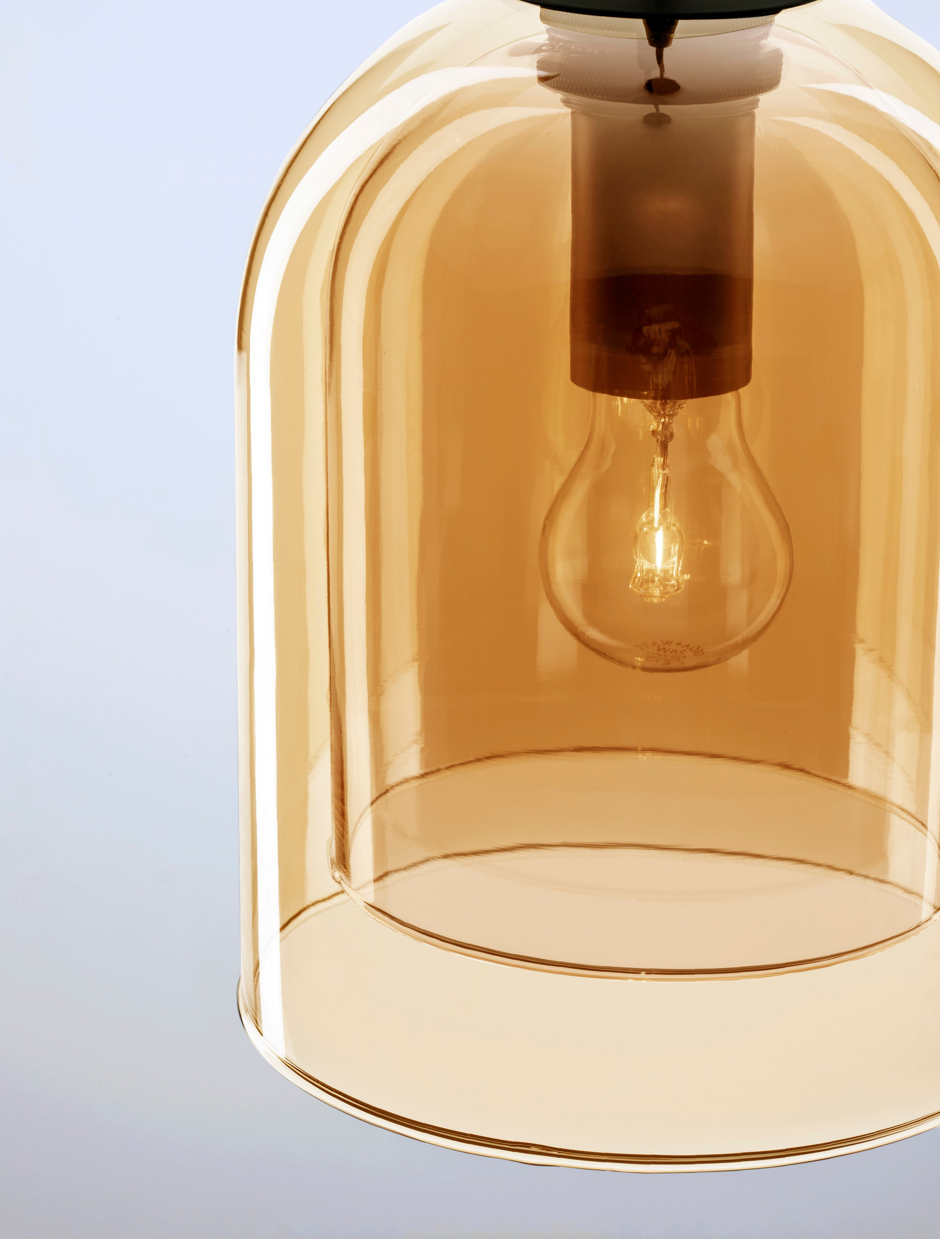 VELOR | H 240 D 18 cm | 12 W | IP20 | Amber | Glass/Metal