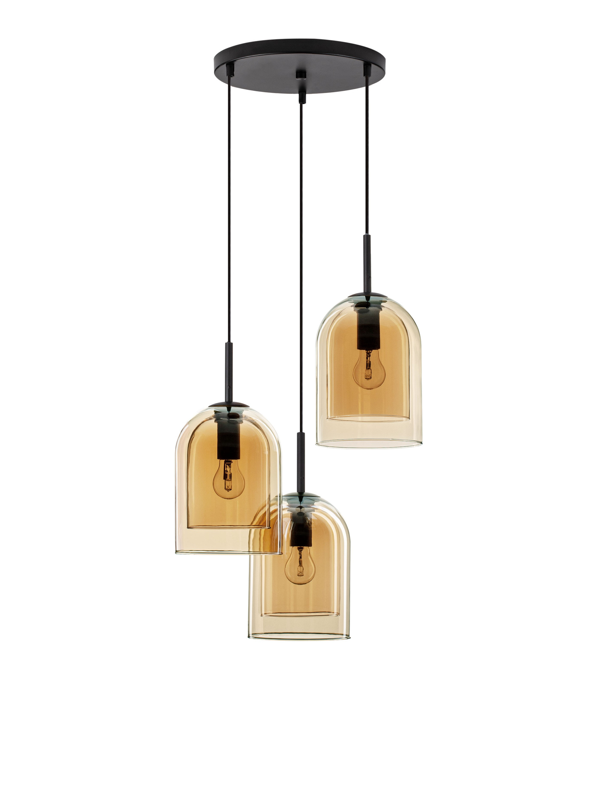 VELOR | H 185 D 30 cm | 36 W | IP20 | Amber | Glass/Metal