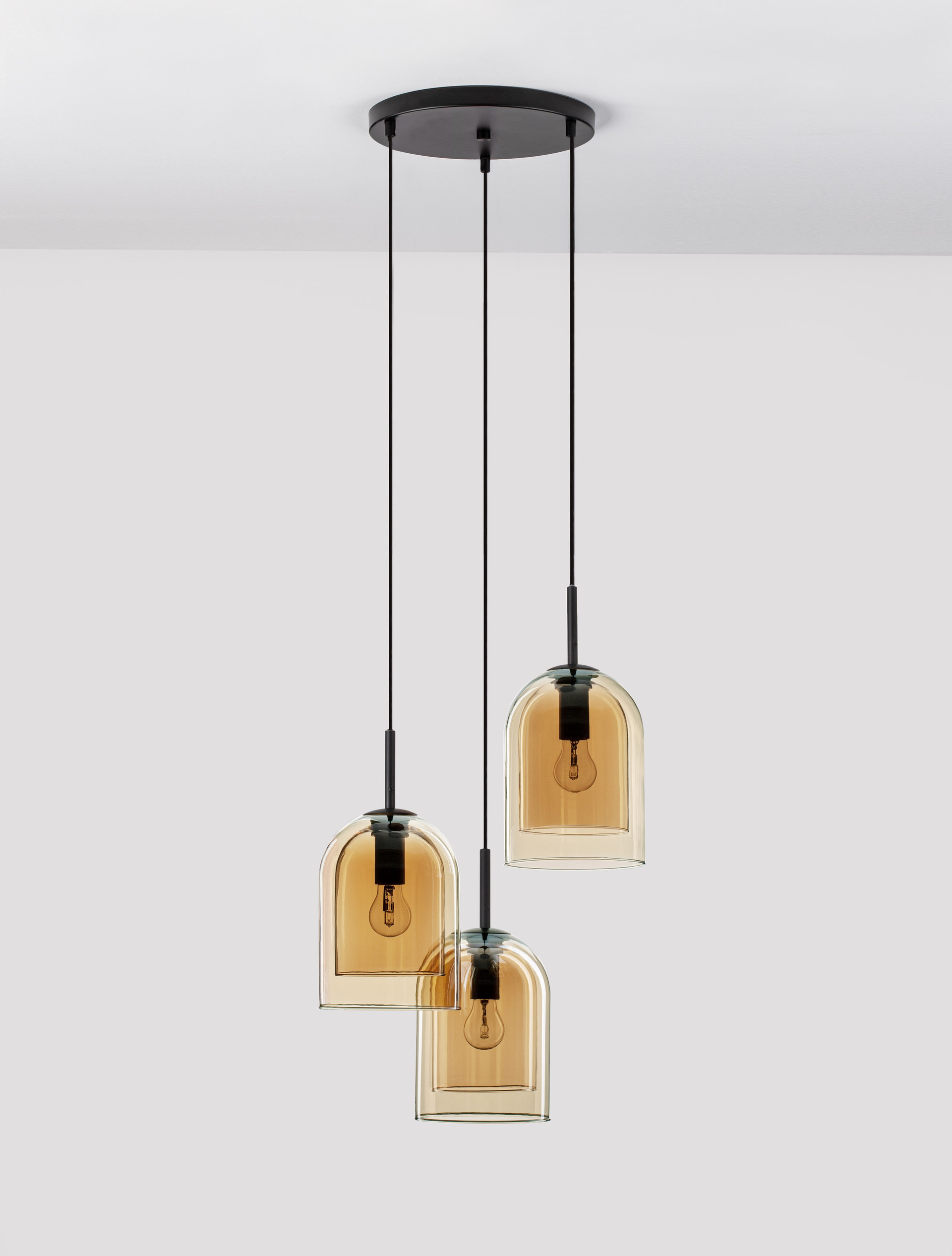 VELOR | H 185 D 30 cm | 36 W | IP20 | Amber | Glass/Metal