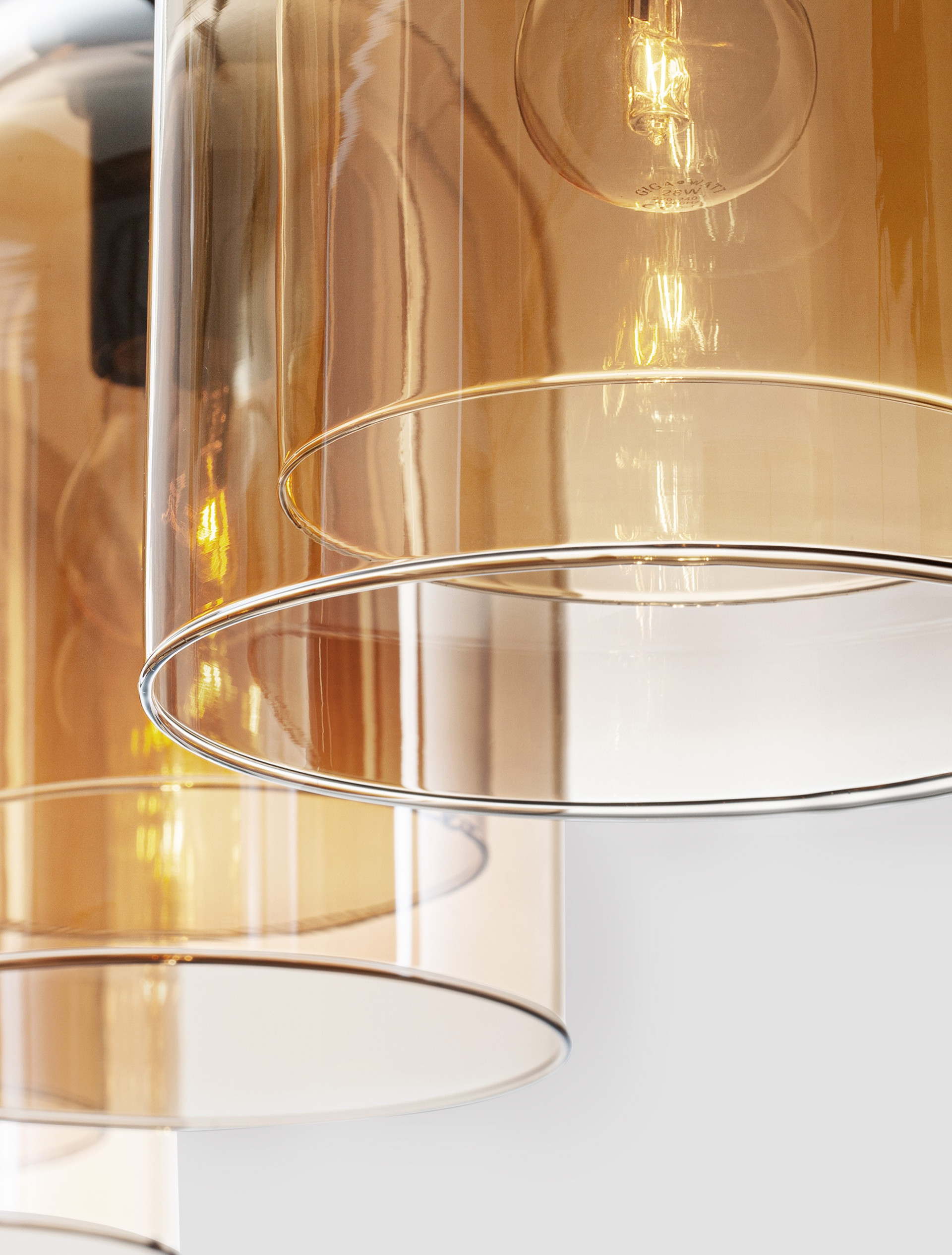 VELOR | L 70 W 18 H 158 cm | 36 W | IP20 | Amber | Glass/Metal