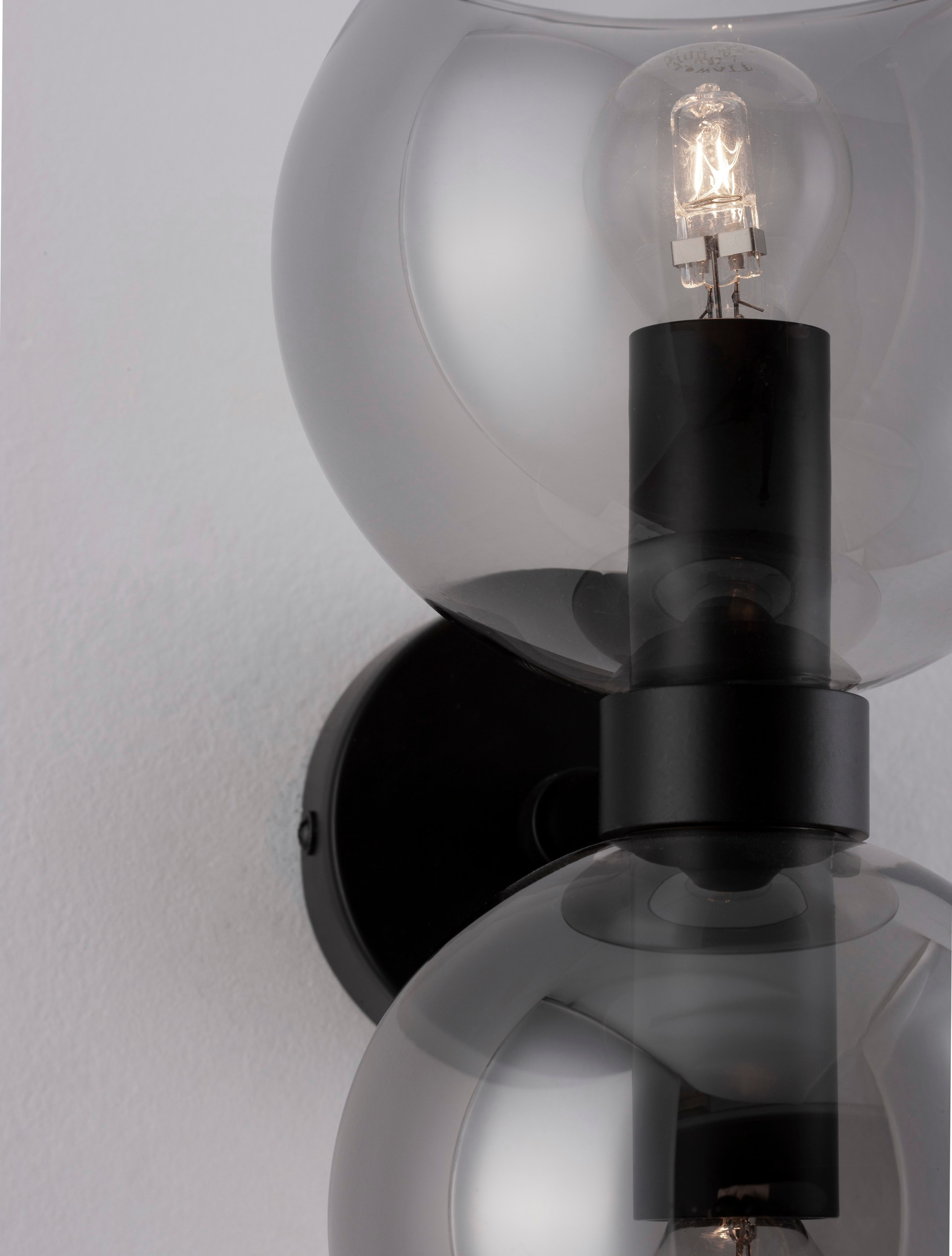PALMER | L 15 W 18.5 H 25.5 cm | 10 W | IP20 | Black | Glass/Metal
