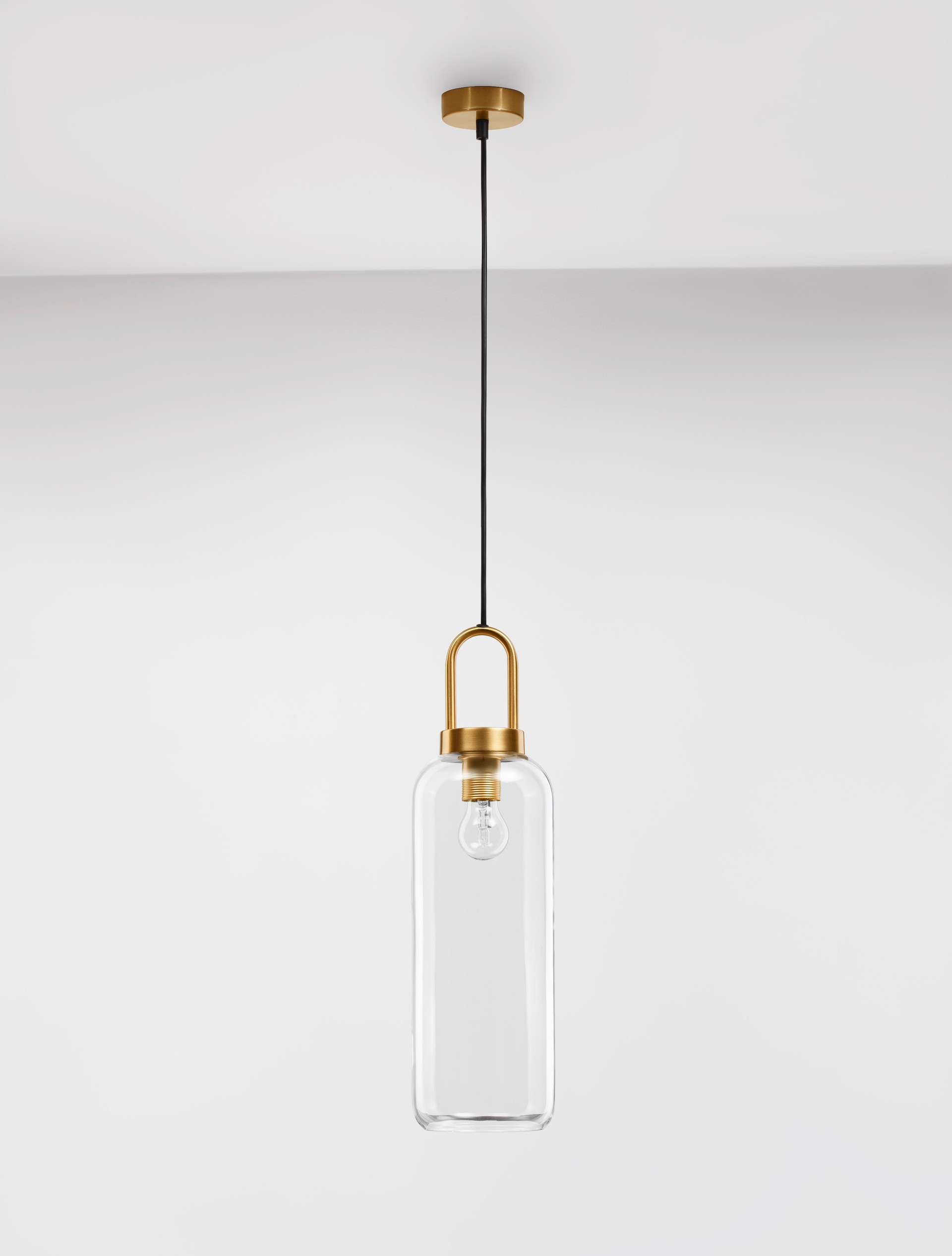 IRVINE | H 255 D 15.5 cm | 12 W | IP20 | Gold/Clear | Glass/Metal