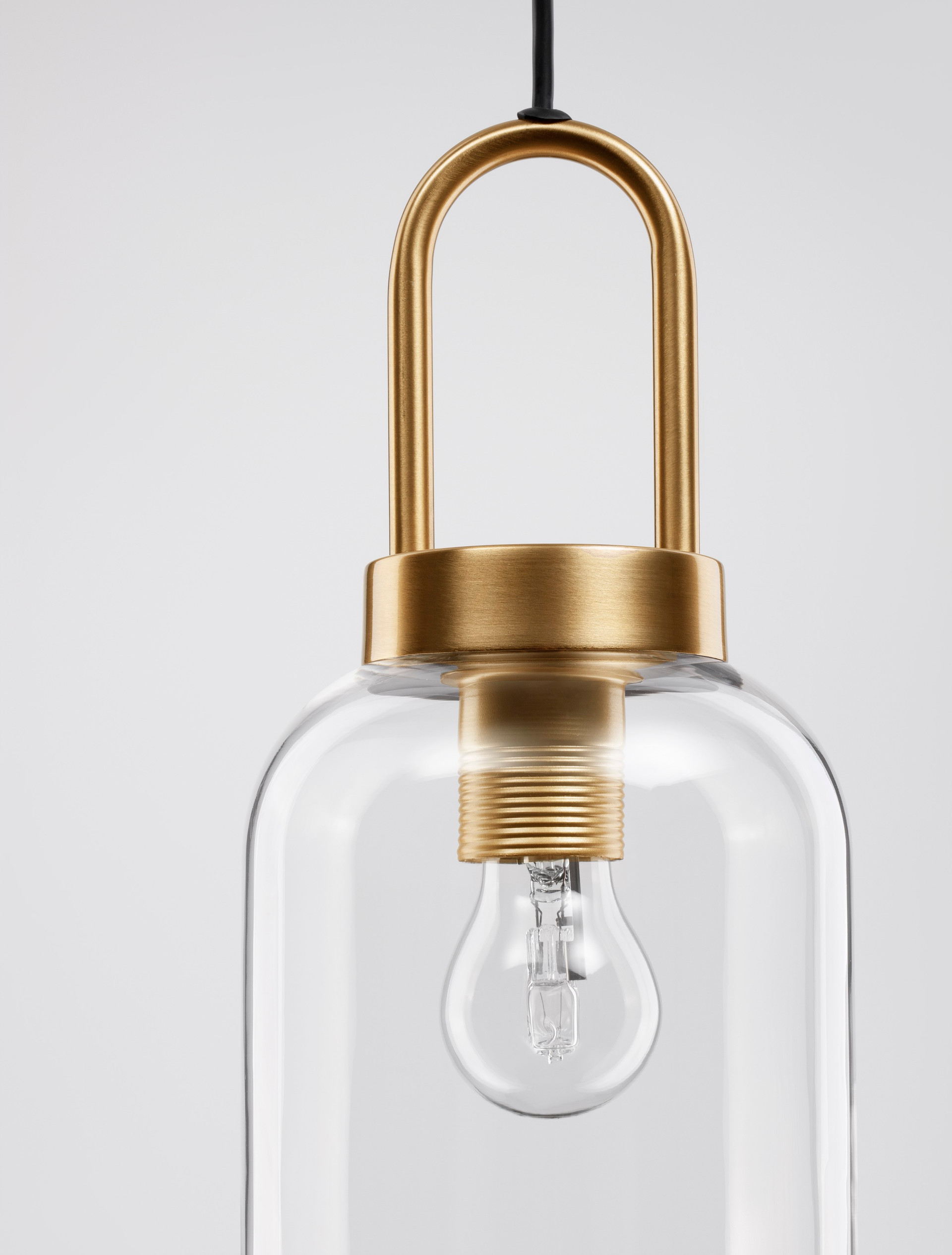 IRVINE | H 255 D 15.5 cm | 12 W | IP20 | Gold/Clear | Glass/Metal