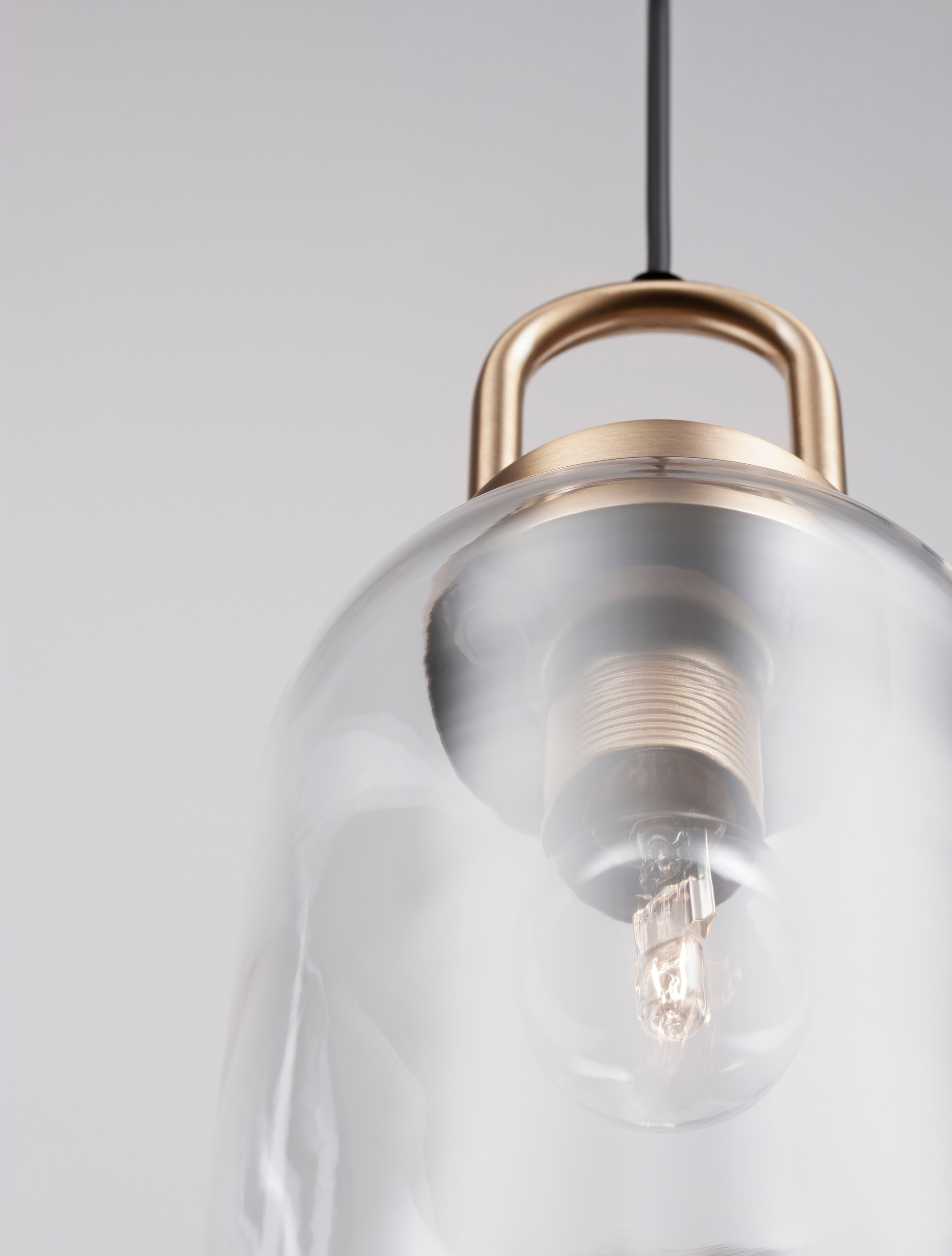 IRVINE | H 255 D 15.5 cm | 12 W | IP20 | Gold/Clear | Glass/Metal