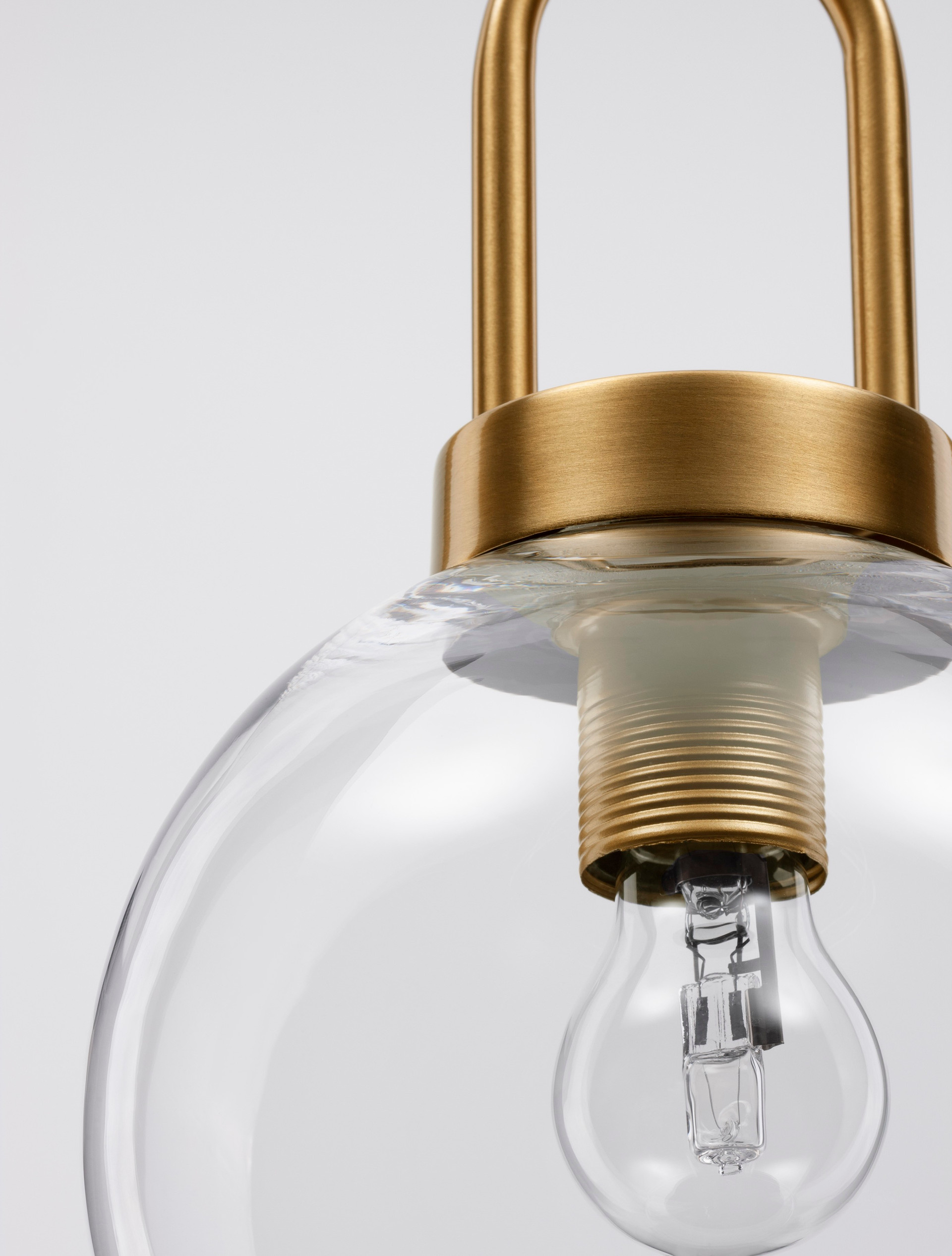 IRVINE | H 230 D 20 cm | 12 W | IP20 | Gold/Clear | Glass/Metal