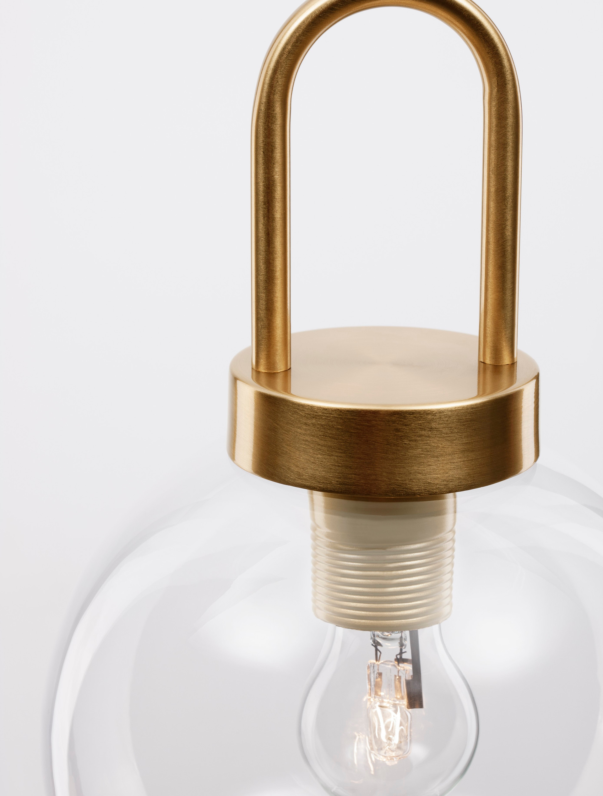 IRVINE | H 230 D 20 cm | 12 W | IP20 | Gold/Clear | Glass/Metal