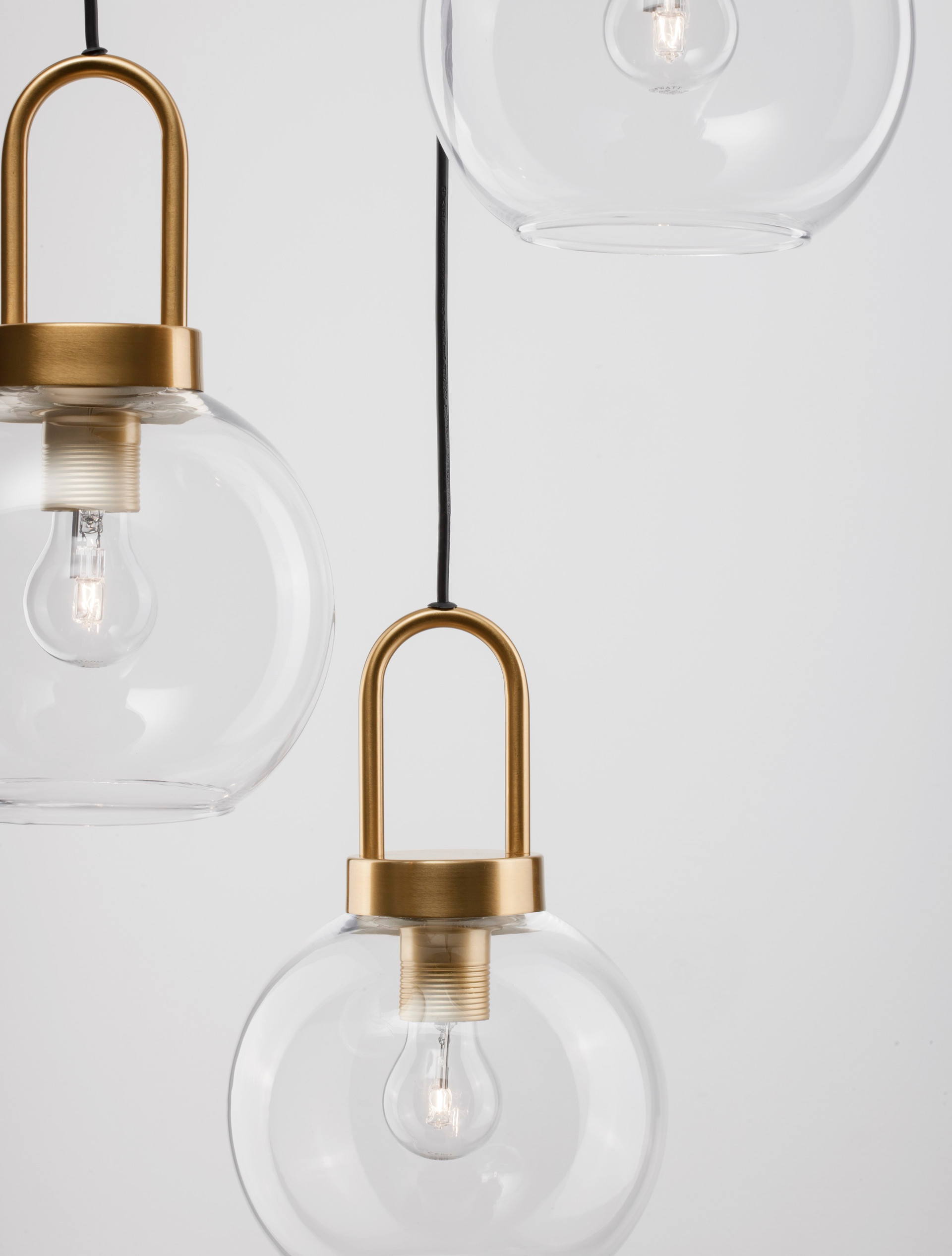 IRVINE | H 150 D 30 cm | 36 W | IP20 | Gold/Clear | Glass/Metal