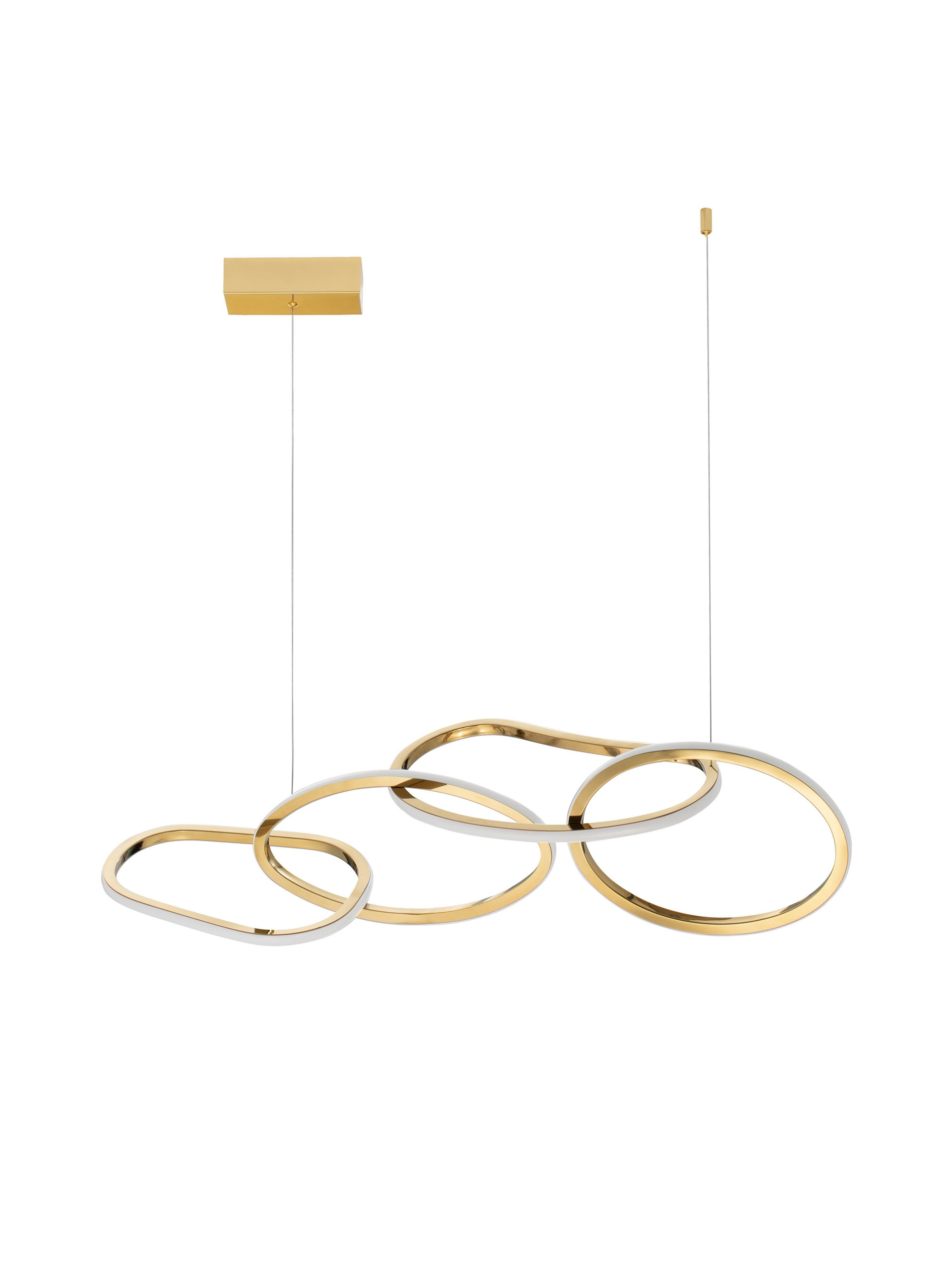 GIRISH | L 100 W 20 H 120 cm | 51 W | 3000 K | 2000 lm | IP20 | Gold | Aluminum/Acrylic/Stainless Steel