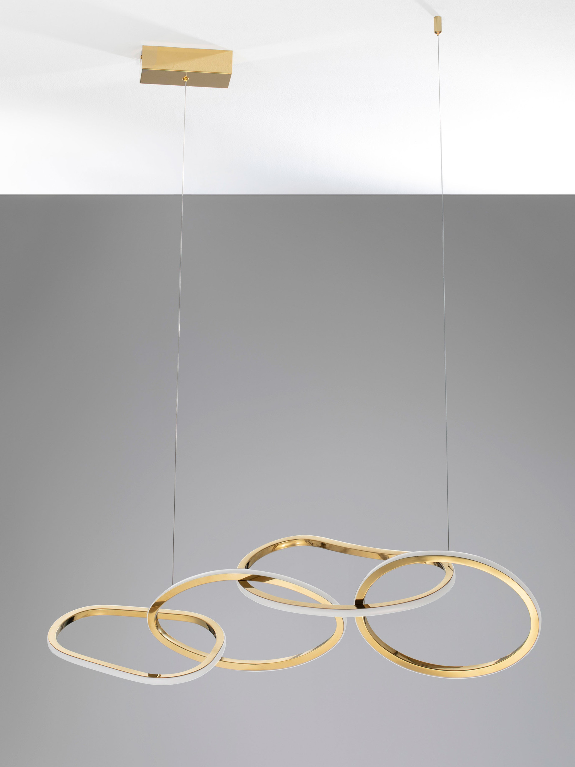 GIRISH | L 100 W 20 H 120 cm | 51 W | 3000 K | 2000 lm | IP20 | Gold | Aluminum/Acrylic/Stainless Steel
