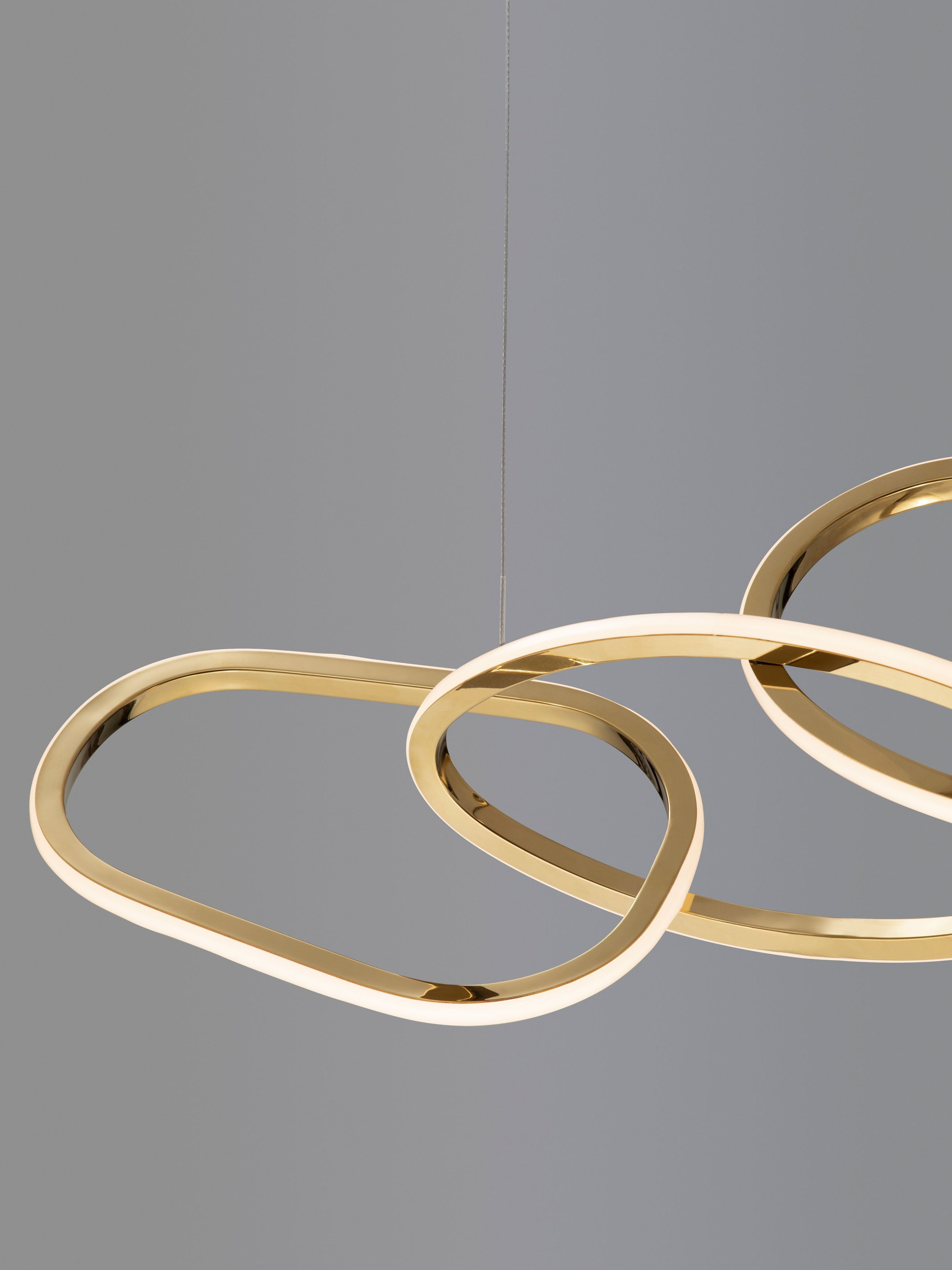 GIRISH | L 100 W 20 H 120 cm | 51 W | 3000 K | 2000 lm | IP20 | Gold | Aluminum/Acrylic/Stainless Steel