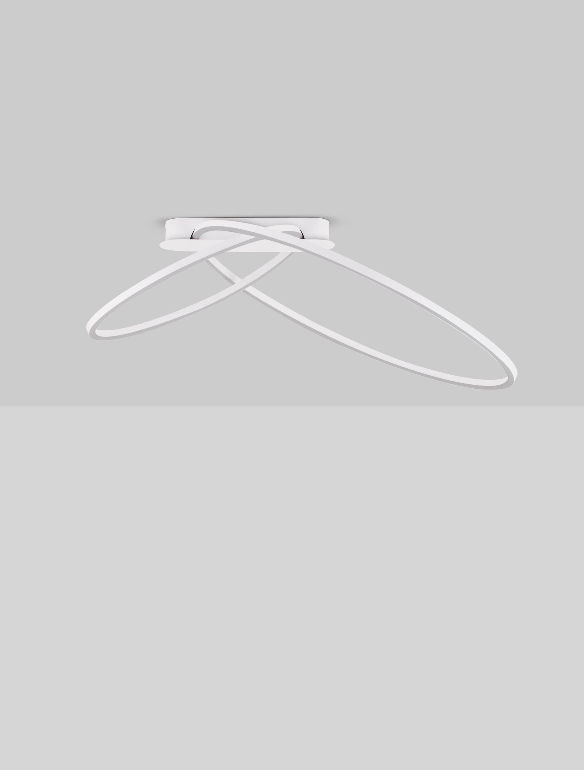 KIKLOS | L 72 W 59 H 30 cm | 42 W | 3000 K | 1923 lm | IP20 | White | Steel/Aluminum/Acrylic