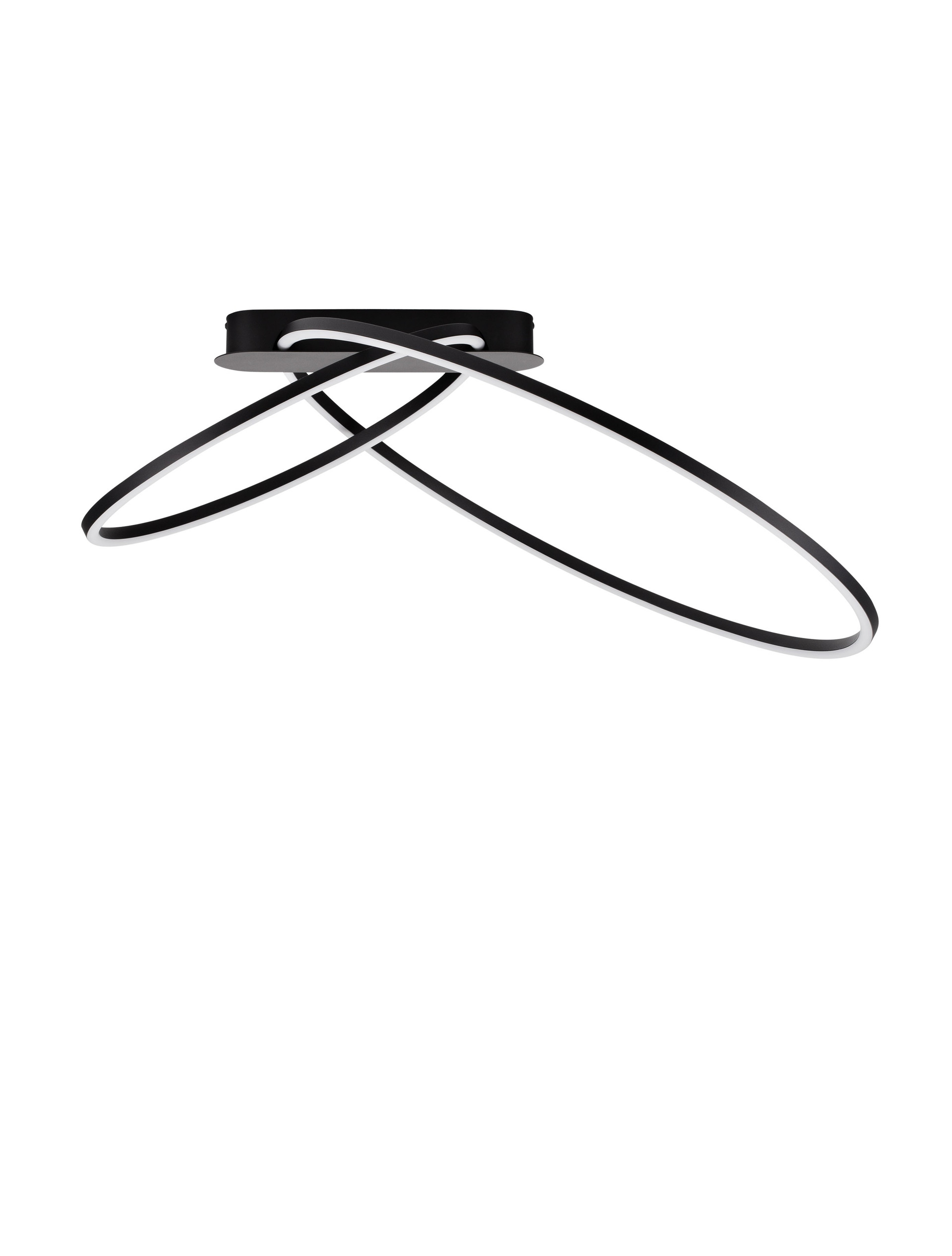 KIKLOS | L 72 W 59 H 30 cm | 42 W | 3000 K | 1923 lm | IP20 | Black | Steel/Aluminum/Acrylic