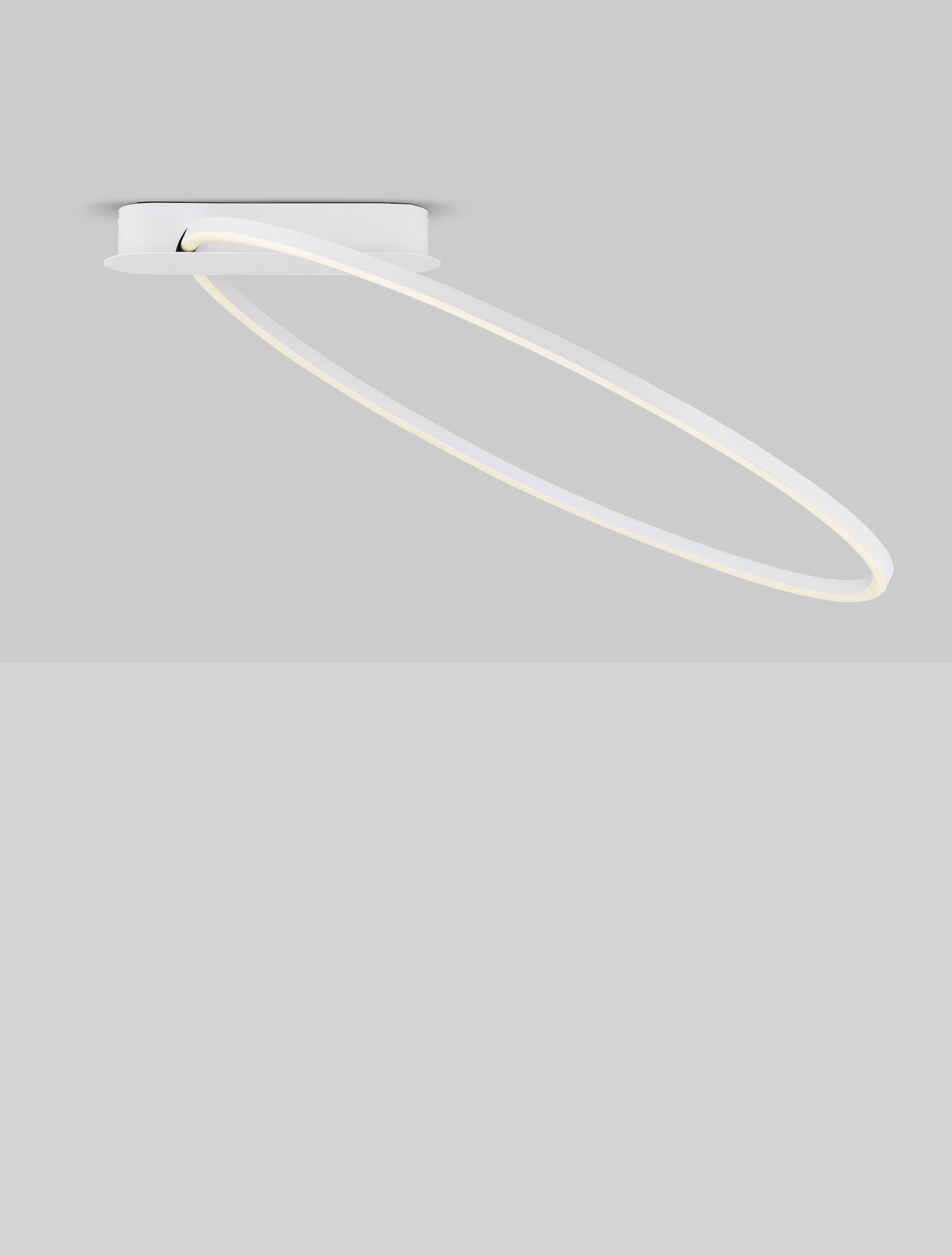 KIKLOS | L 64 W 60 H 30 cm | 30 W | 3000 K | 1250 lm | IP20 | White | Steel/Aluminum/Acrylic