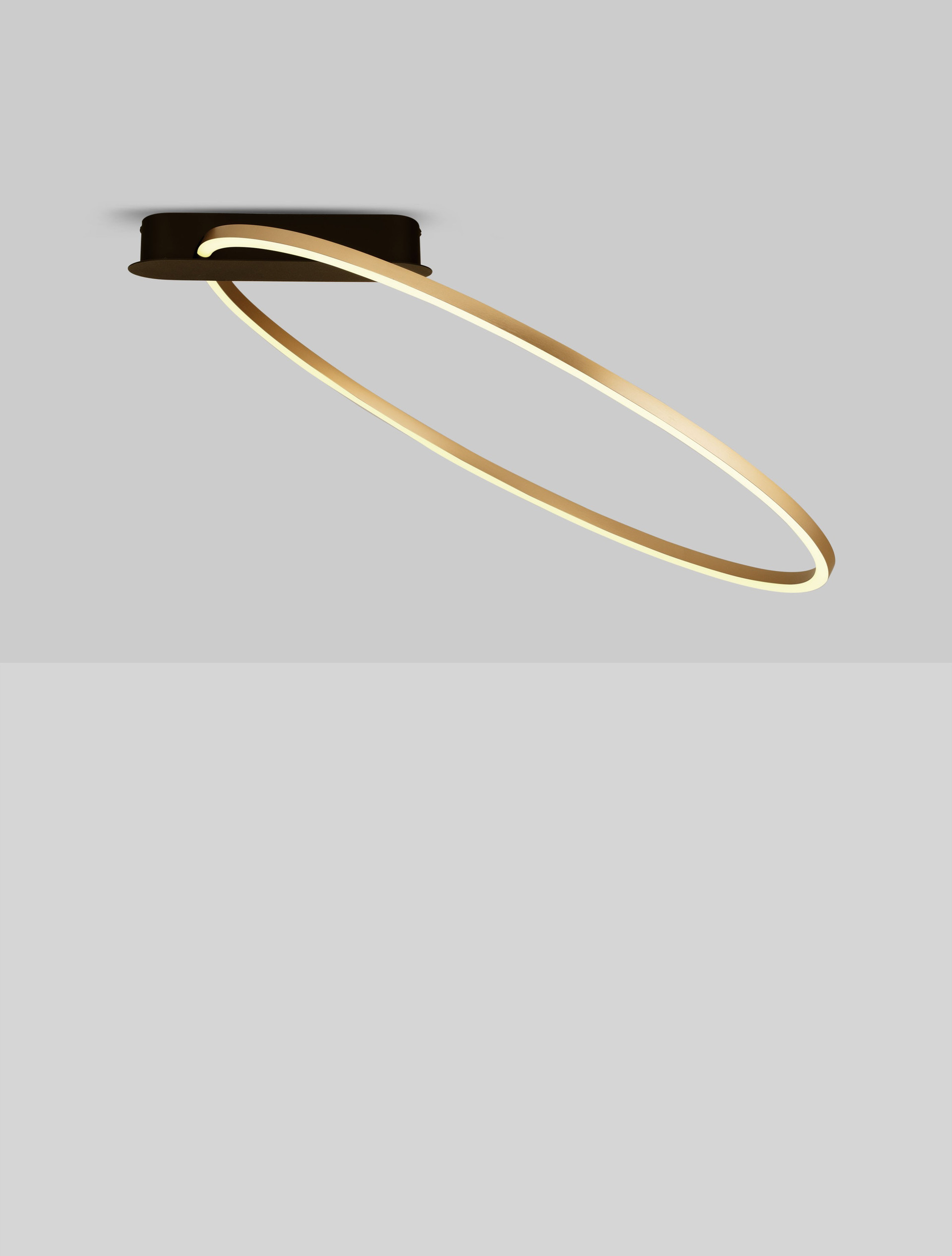 KIKLOS | L 64 W 60 H 30 cm | 30 W | 3000 K | 1250 lm | IP20 | Gold | Steel/Aluminum/Acrylic