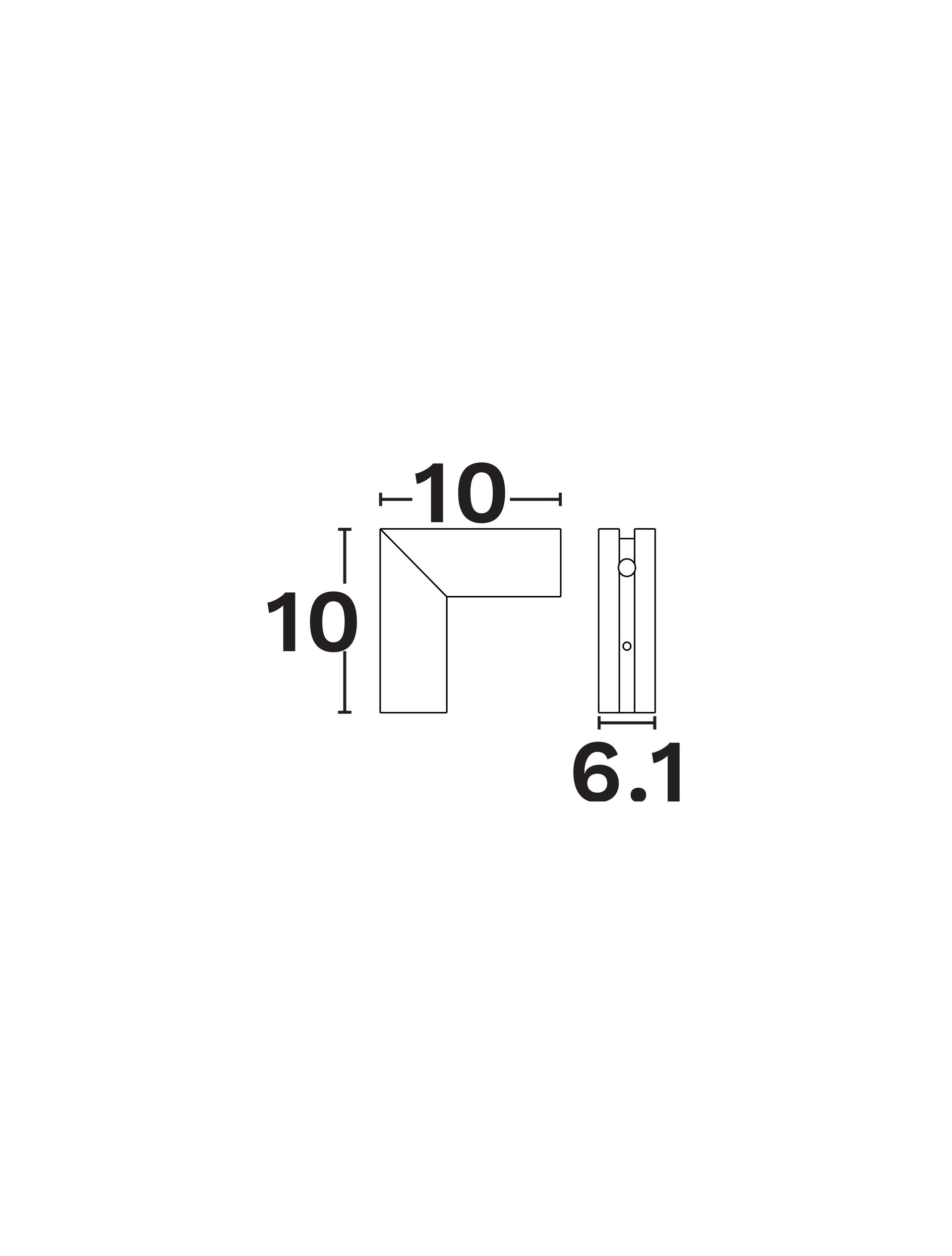 Buxton Magnetic B-Vertical 90deg connector-L100 thumbnail