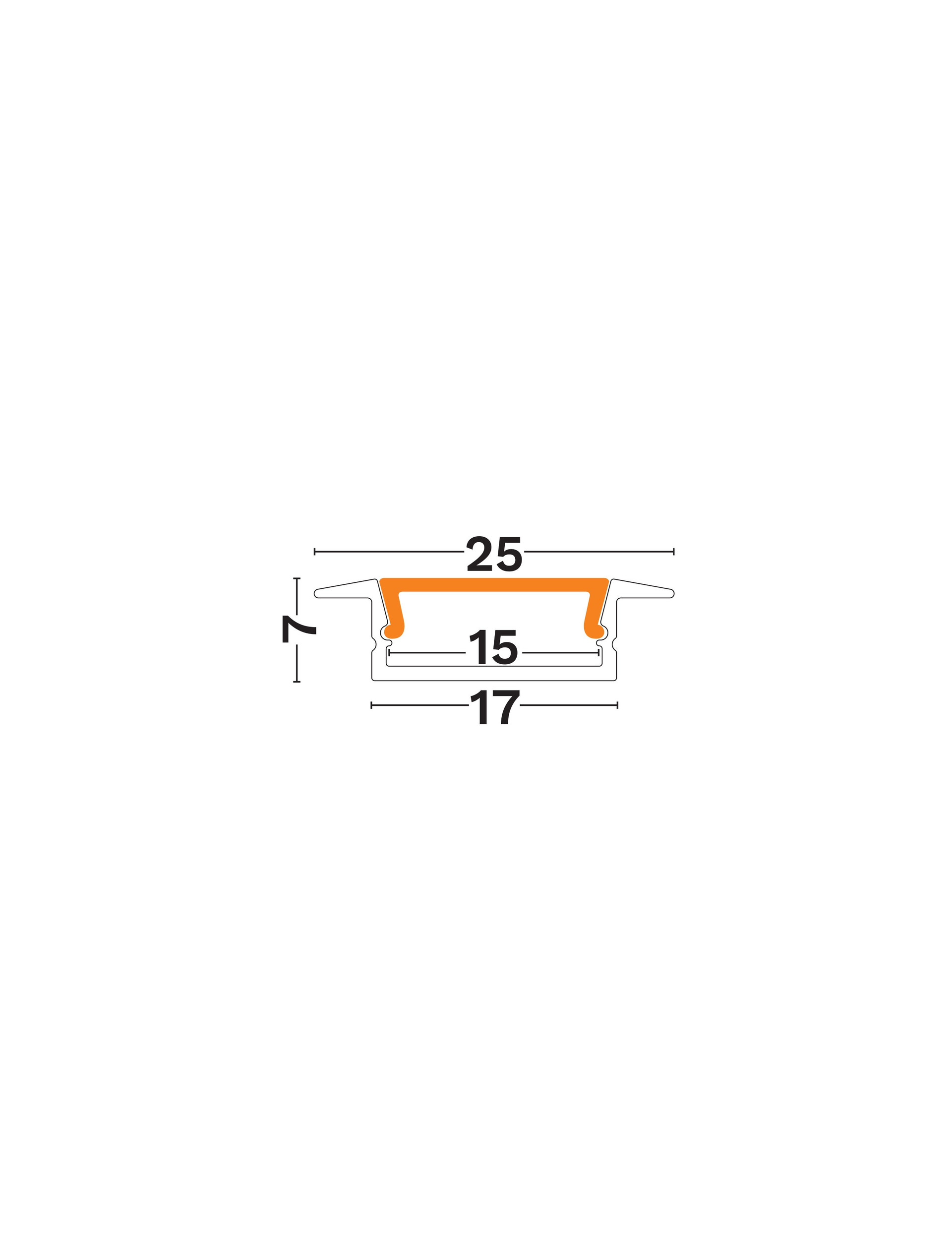 Recessed-Aluminium Profile-17x7R thumbnail