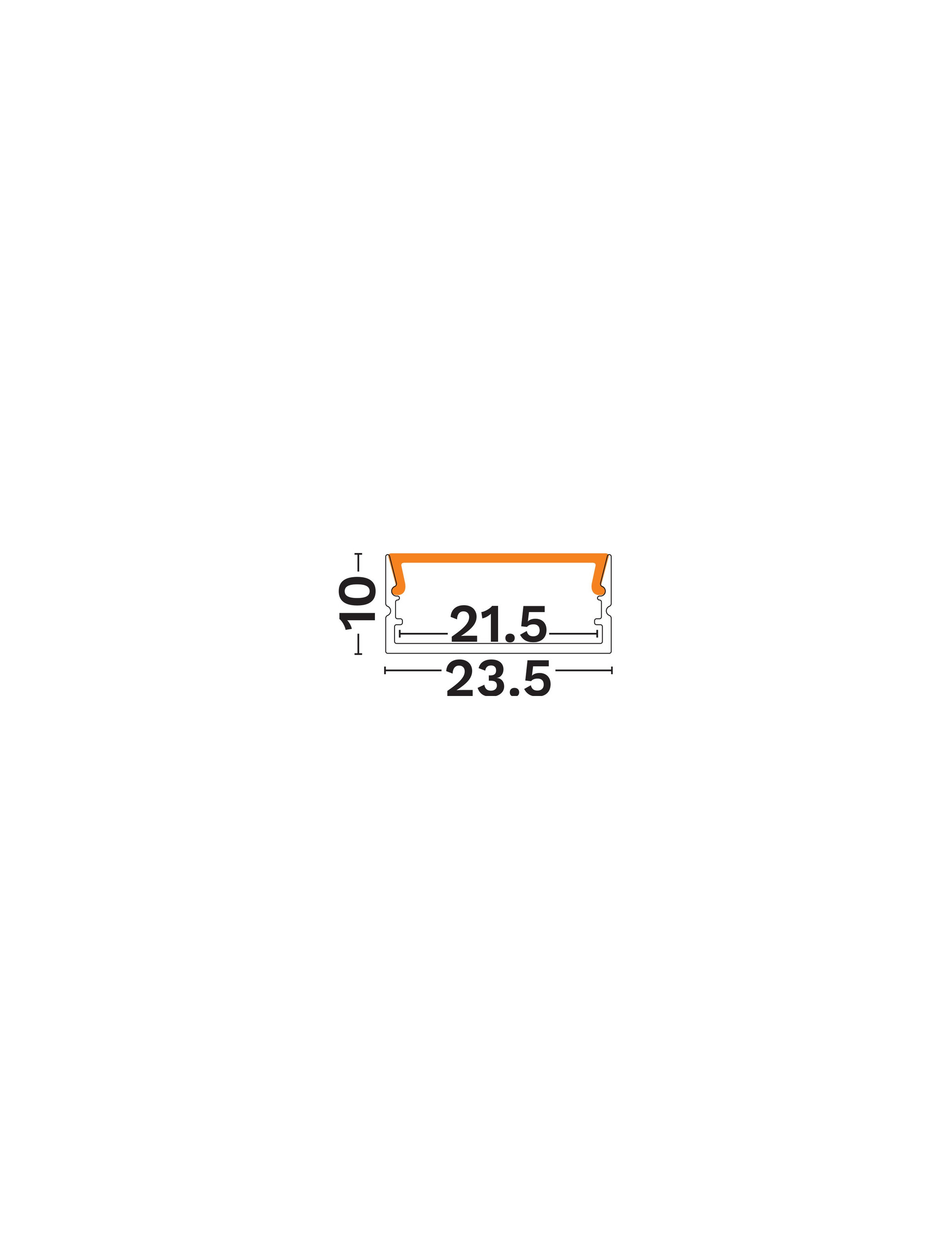 Surface-Aluminium Profile-23x10 thumbnail