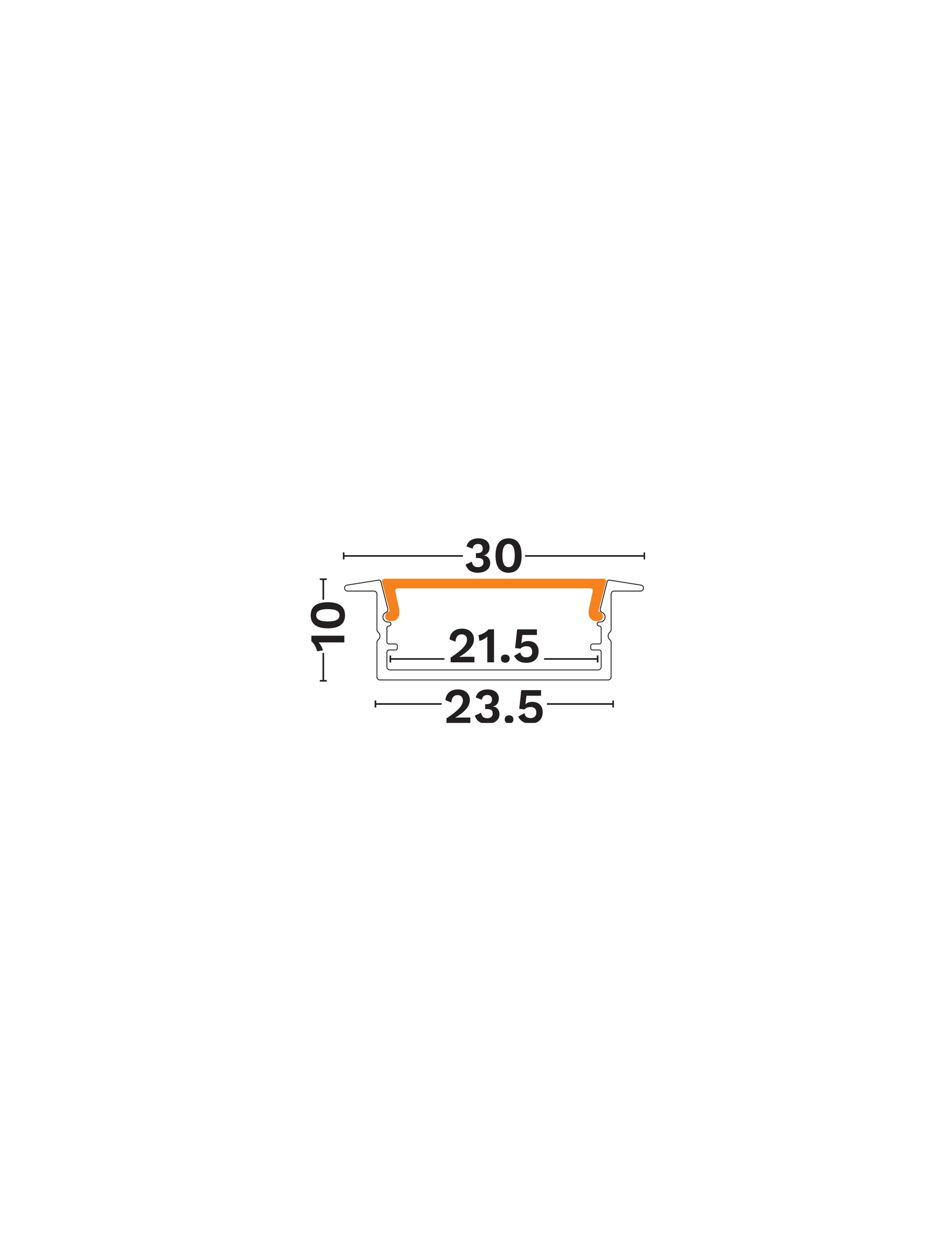 Recessed-Aluminium Profile-23x10R thumbnail