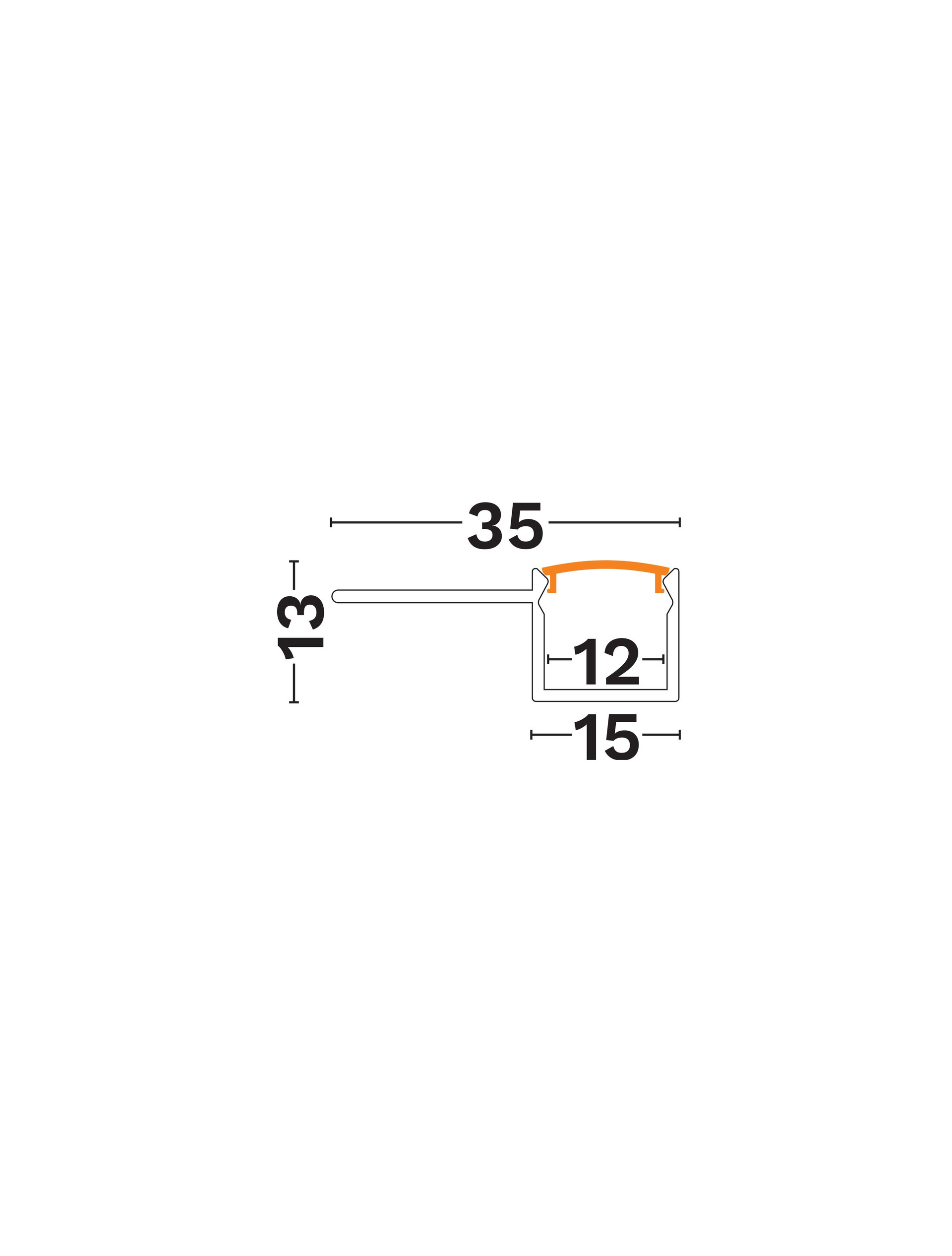 Trimless-Aluminium Profile-15x13TOneside thumbnail