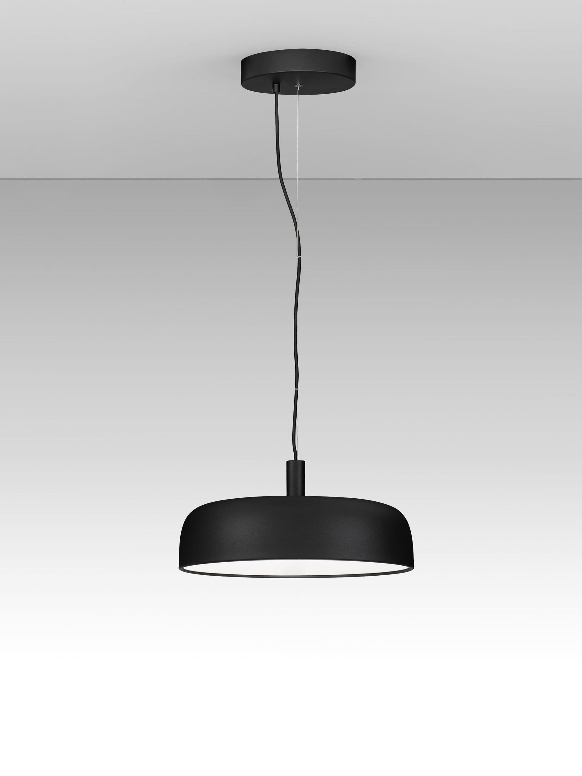 NOELIA | H 12 D 40 cm | 27 W | 2700 K | 1224 lm | IP20 | Black | Steel/Aluminum/Acrylic