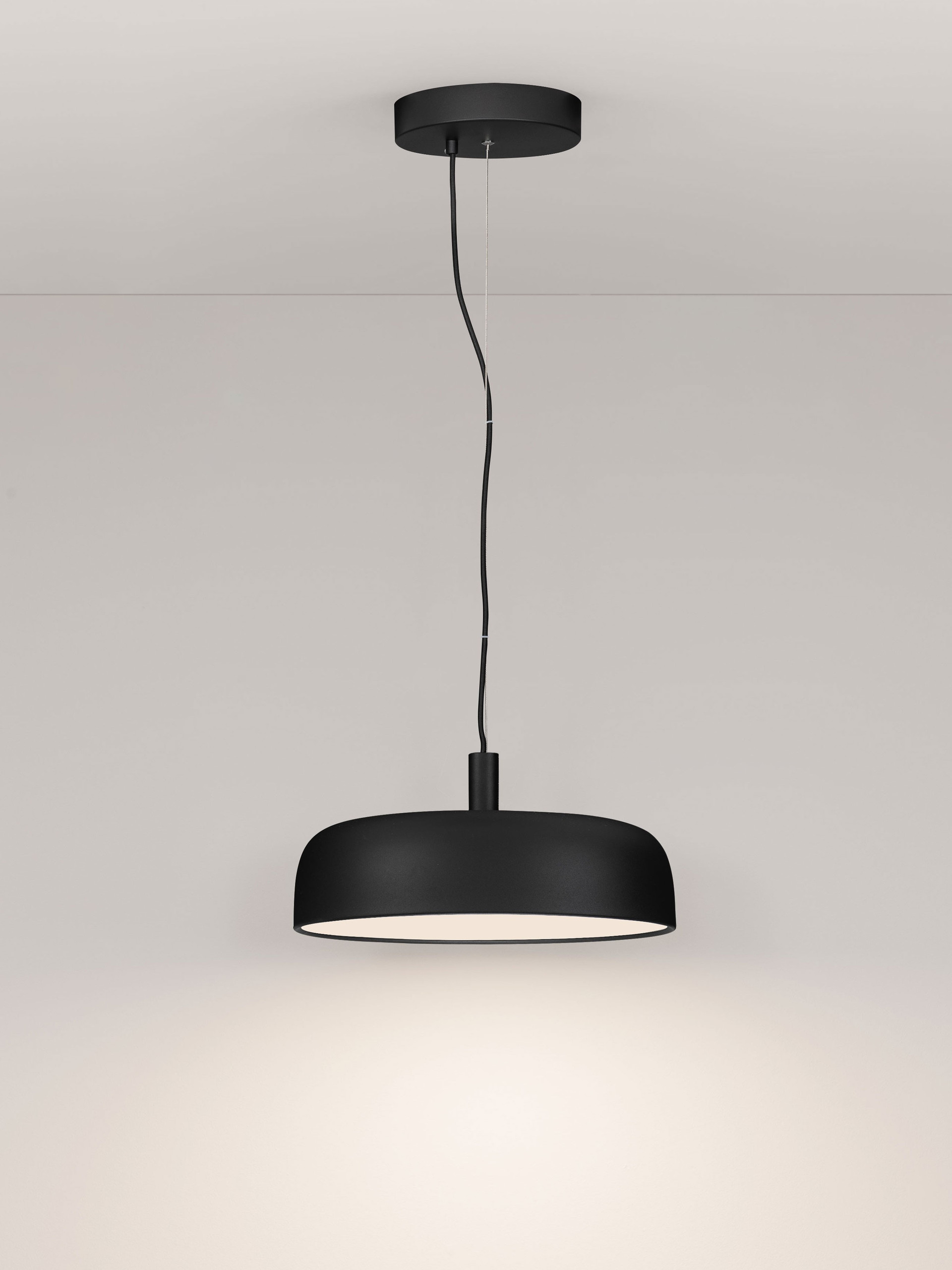NOELIA | H 12 D 40 cm | 27 W | 2700 K | 1224 lm | IP20 | Black | Steel/Aluminum/Acrylic