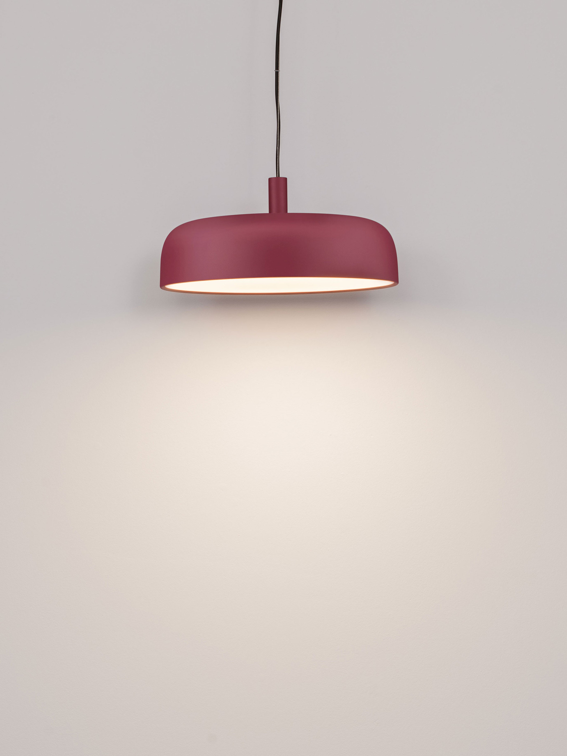 NOELIA | H 12 D 40 cm | 27 W | 3000 K | 1224 lm | IP20 | Bordeaux | Steel/Aluminum/Acrylic