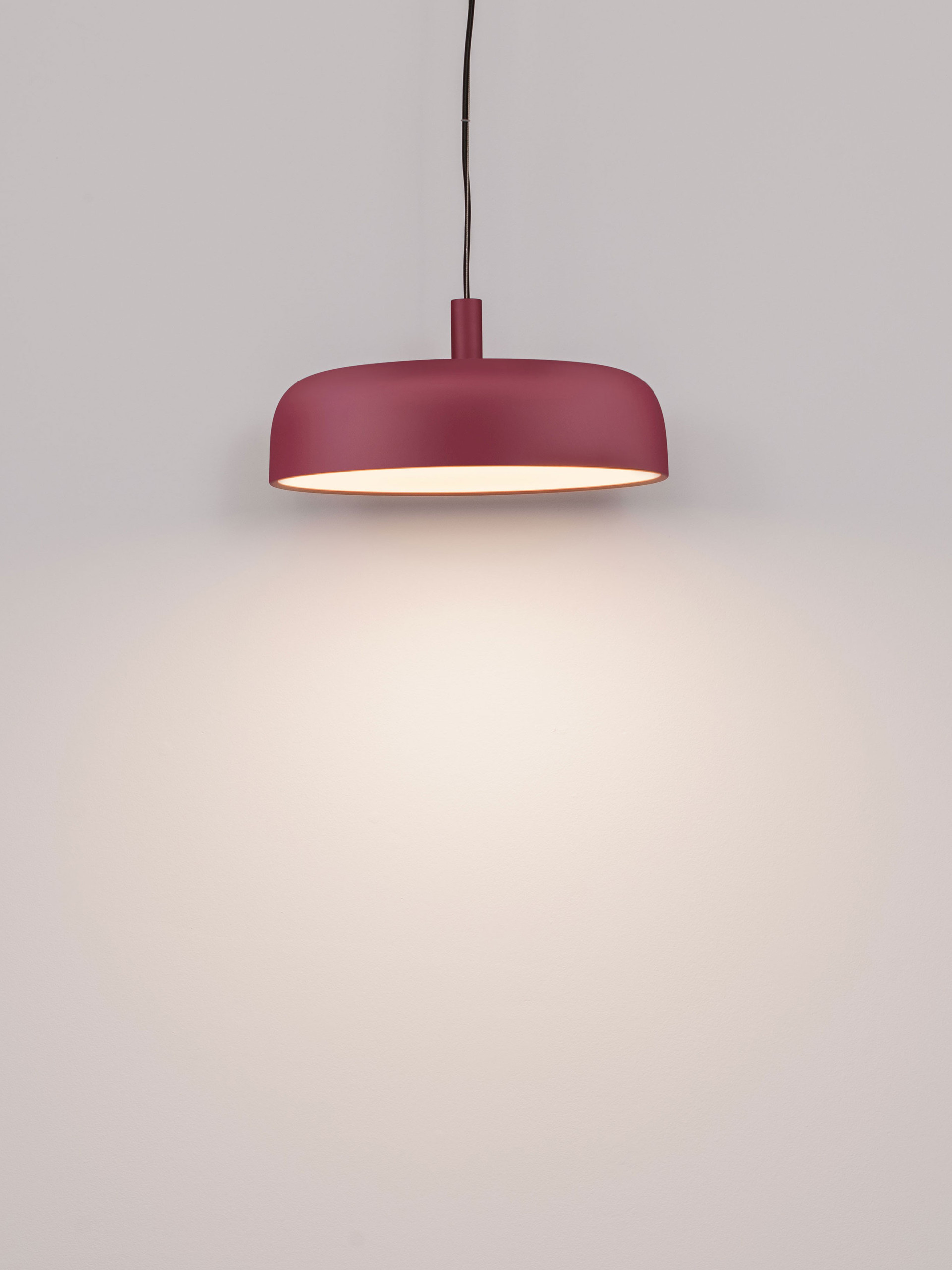 NOELIA | H 12 D 40 cm | 27 W | 2700 K | 1224 lm | IP20 | Bordeaux | Steel/Aluminum/Acrylic