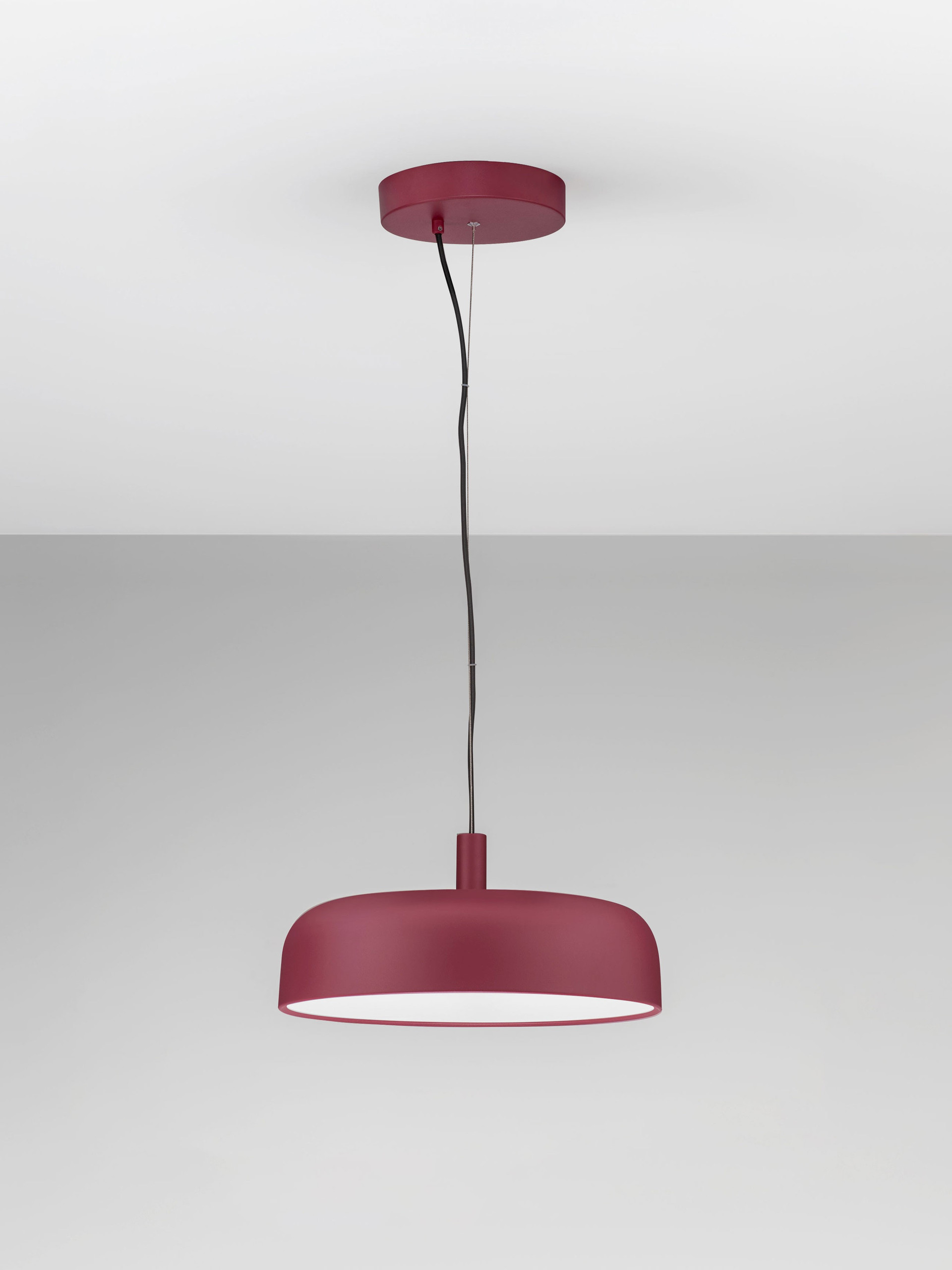 NOELIA | H 12 D 40 cm | 27 W | 2700 K | 1224 lm | IP20 | Bordeaux | Steel/Aluminum/Acrylic
