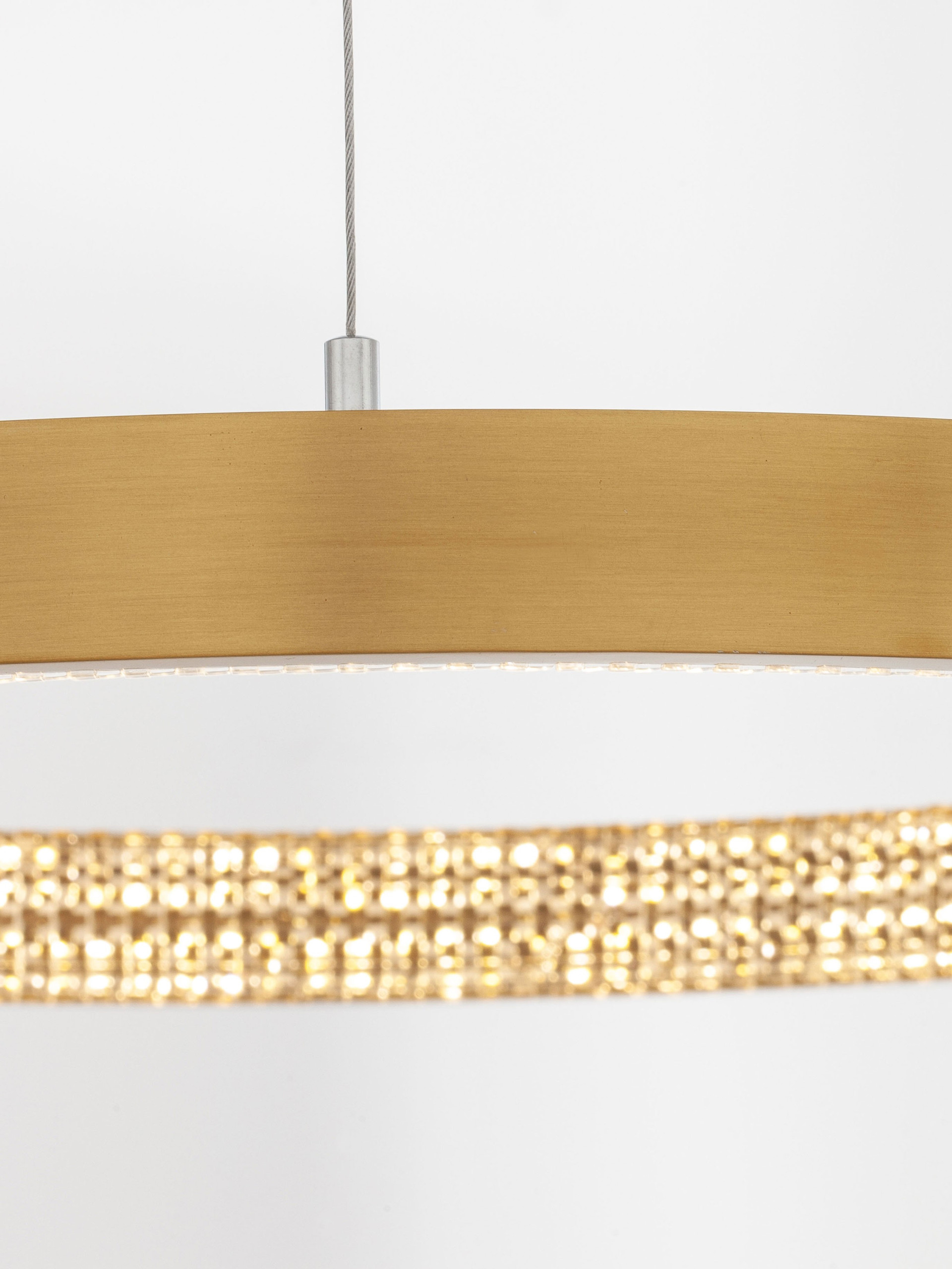 PRESTON | H 120 D 40 cm | 30 W | 3000 K | 1827 lm | IP20 | Brass | Aluminum/Acrylic