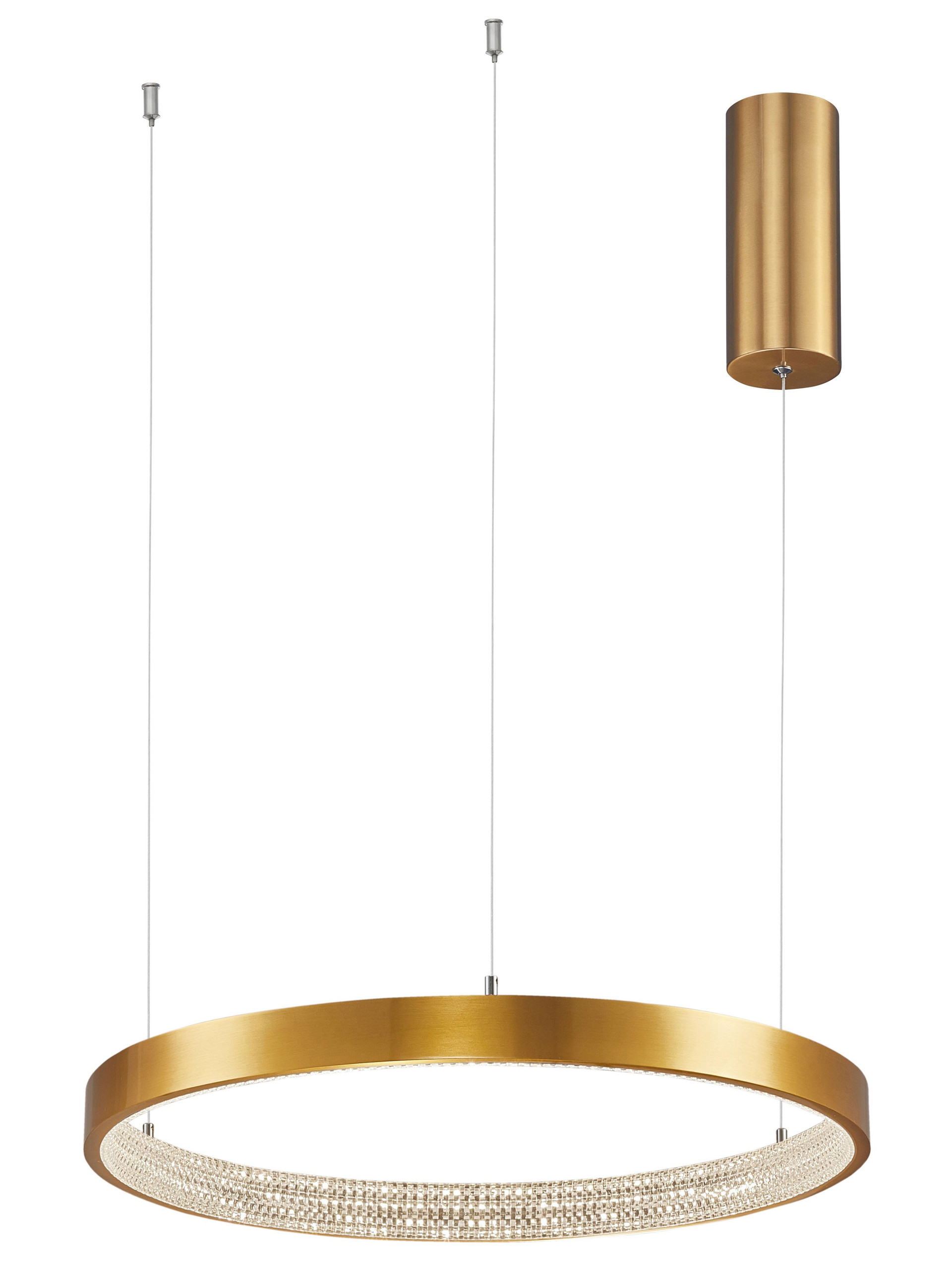 PRESTON | H 120 D 40 cm | 30 W | 3000 K | 1827 lm | IP20 | Brass | Aluminum/Acrylic