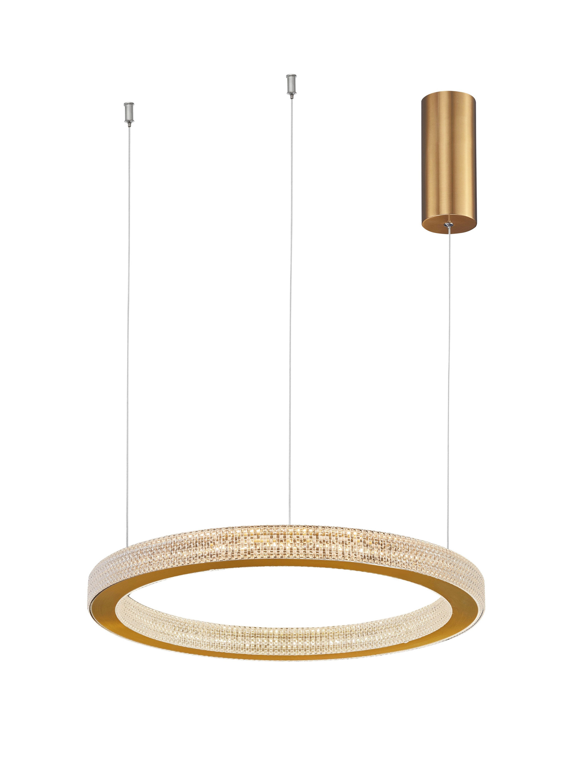 FIORE | H 120 D 40 cm | 40 W | 3000 K | 2139 lm | IP20 | Brass | Aluminum/Acrylic