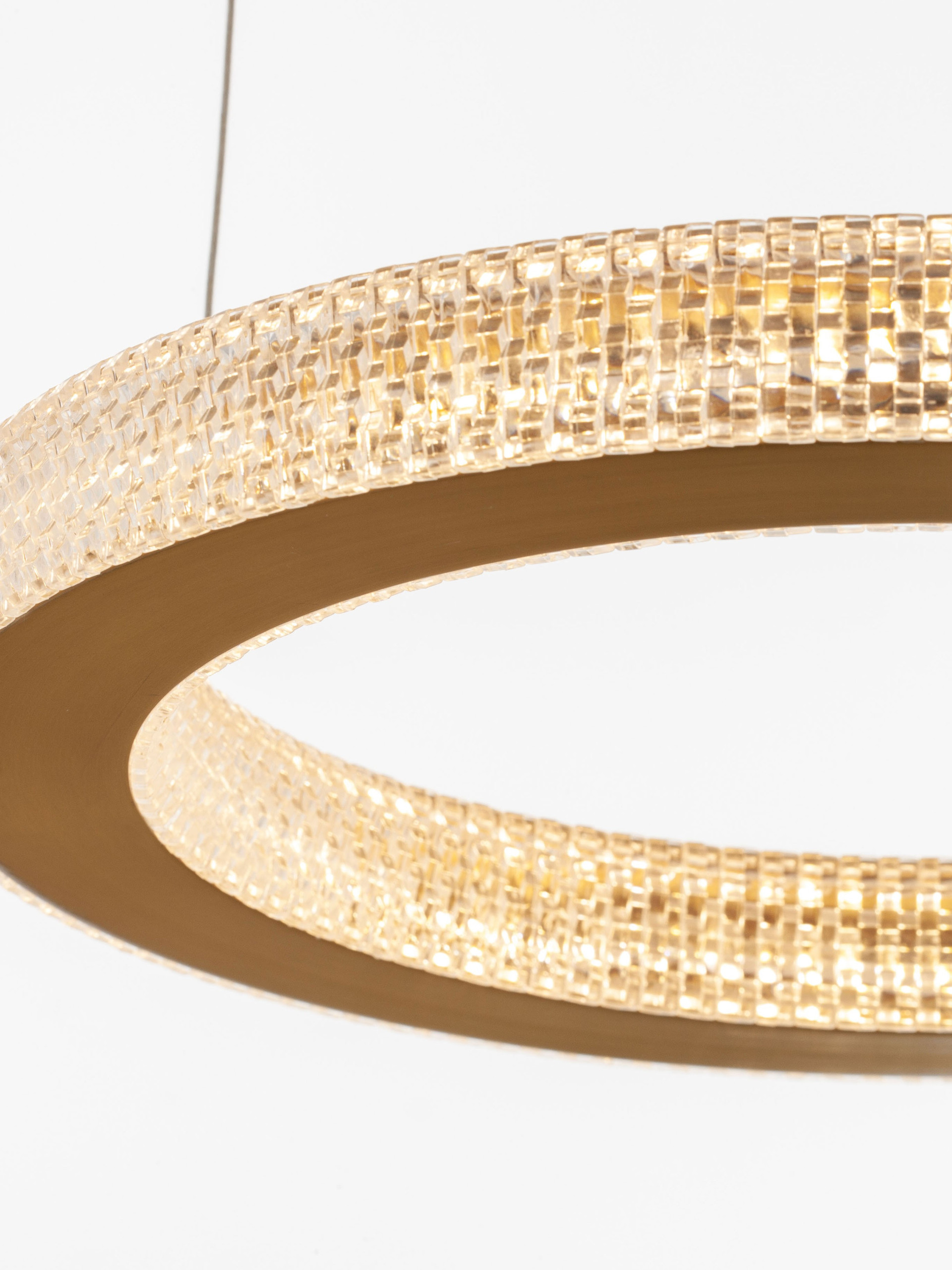 FIORE | H 120 D 40 cm | 40 W | 3000 K | 2139 lm | IP20 | Brass | Aluminum/Acrylic
