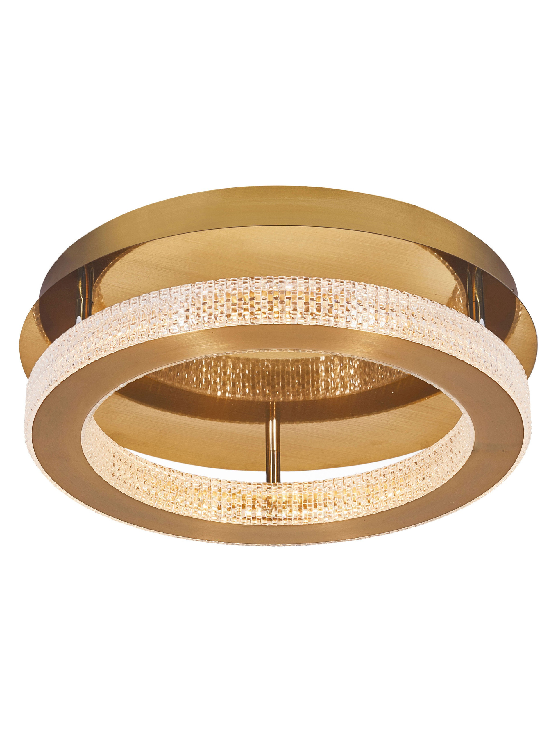 FIORE | H 12 D 40 cm | 40 W | 3000 K | 2139 lm | IP20 | Brass | Aluminum/Acrylic