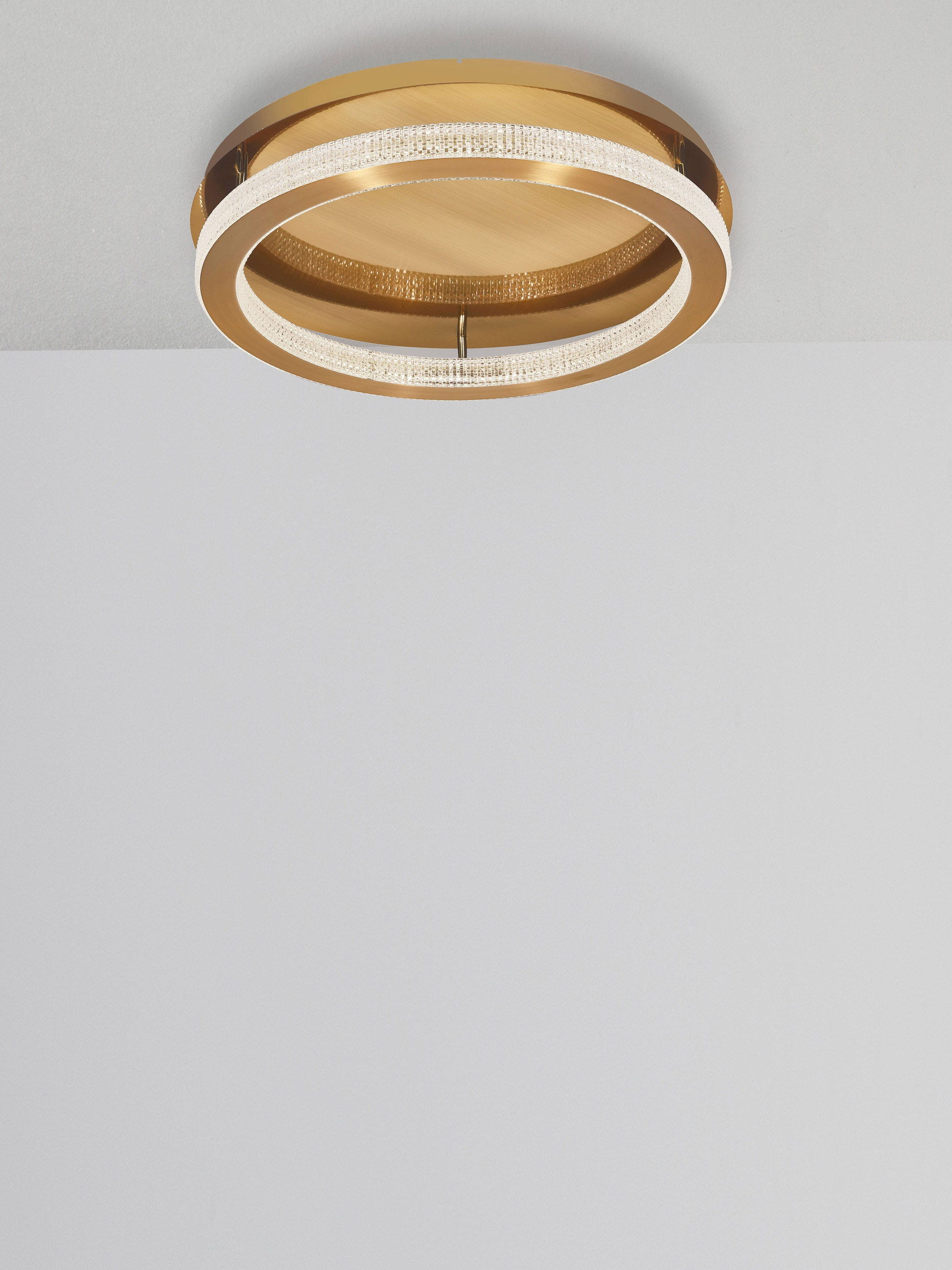 FIORE | H 12 D 40 cm | 40 W | 3000 K | 2139 lm | IP20 | Brass | Aluminum/Acrylic