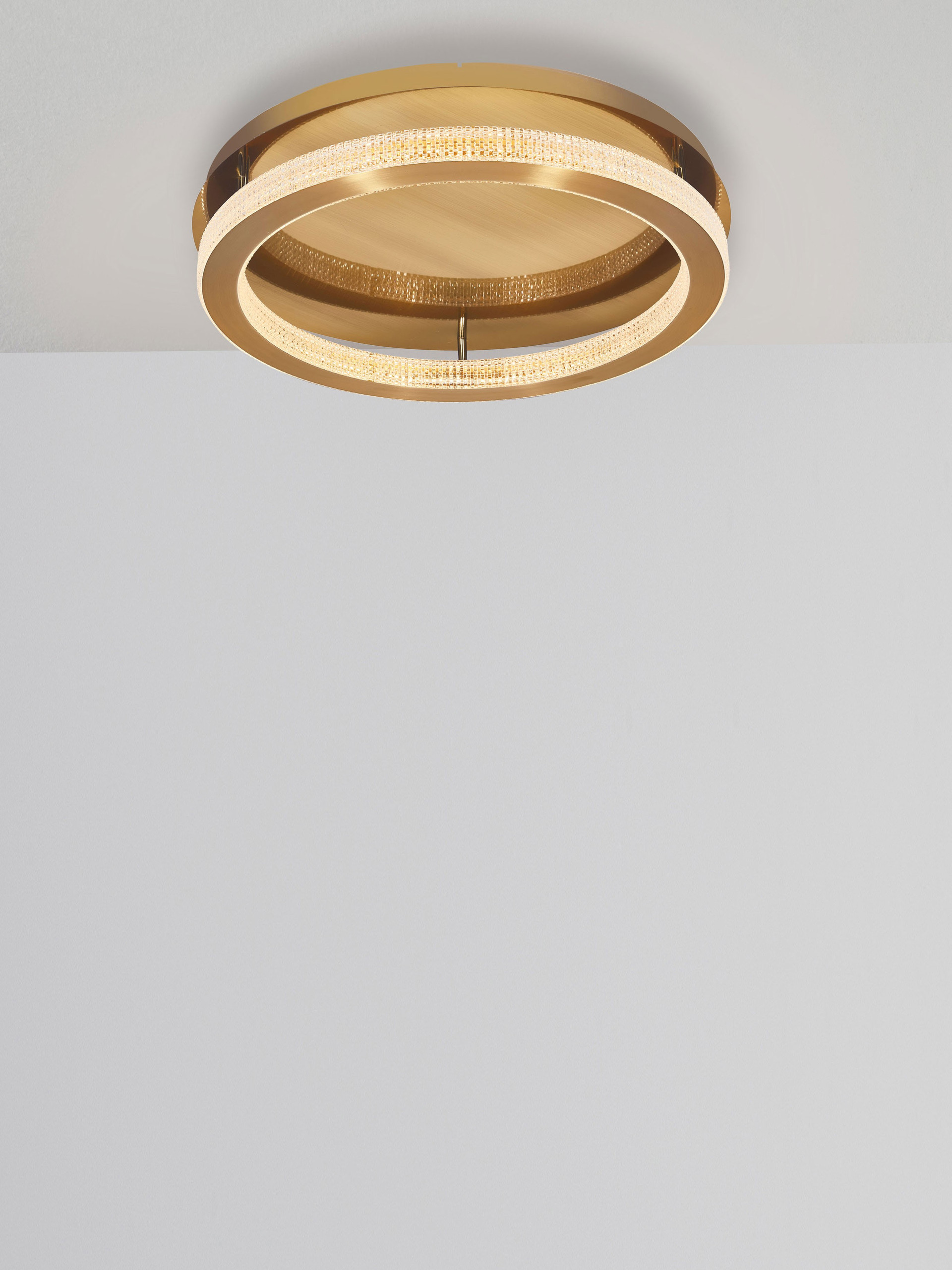 FIORE | H 12 D 40 cm | 40 W | 3000 K | 2139 lm | IP20 | Brass | Aluminum/Acrylic