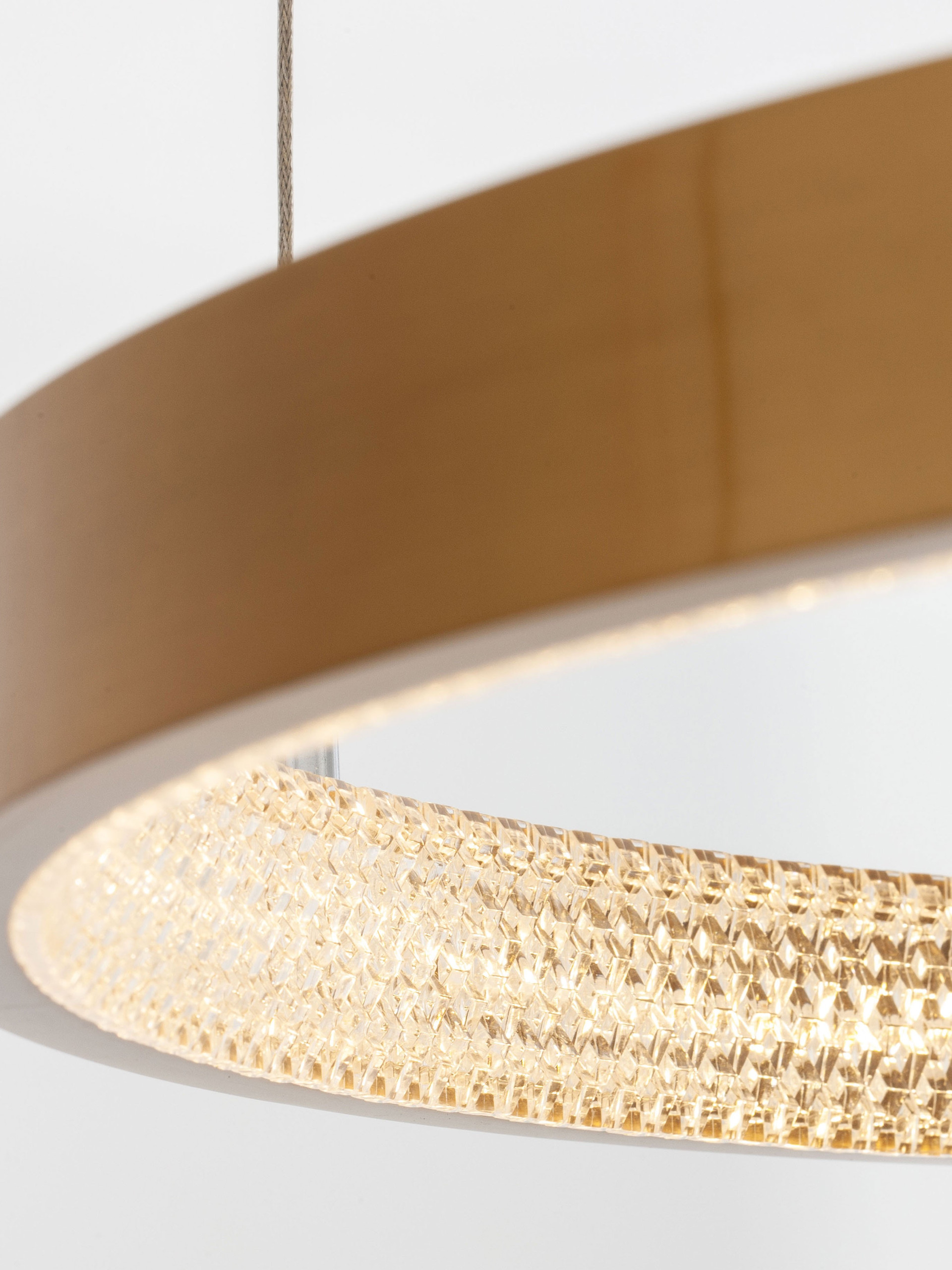PRESTON | H 120 D 60 cm | 35 W | 3000 K | 2264 lm | IP20 | Brass | Aluminum/Acrylic