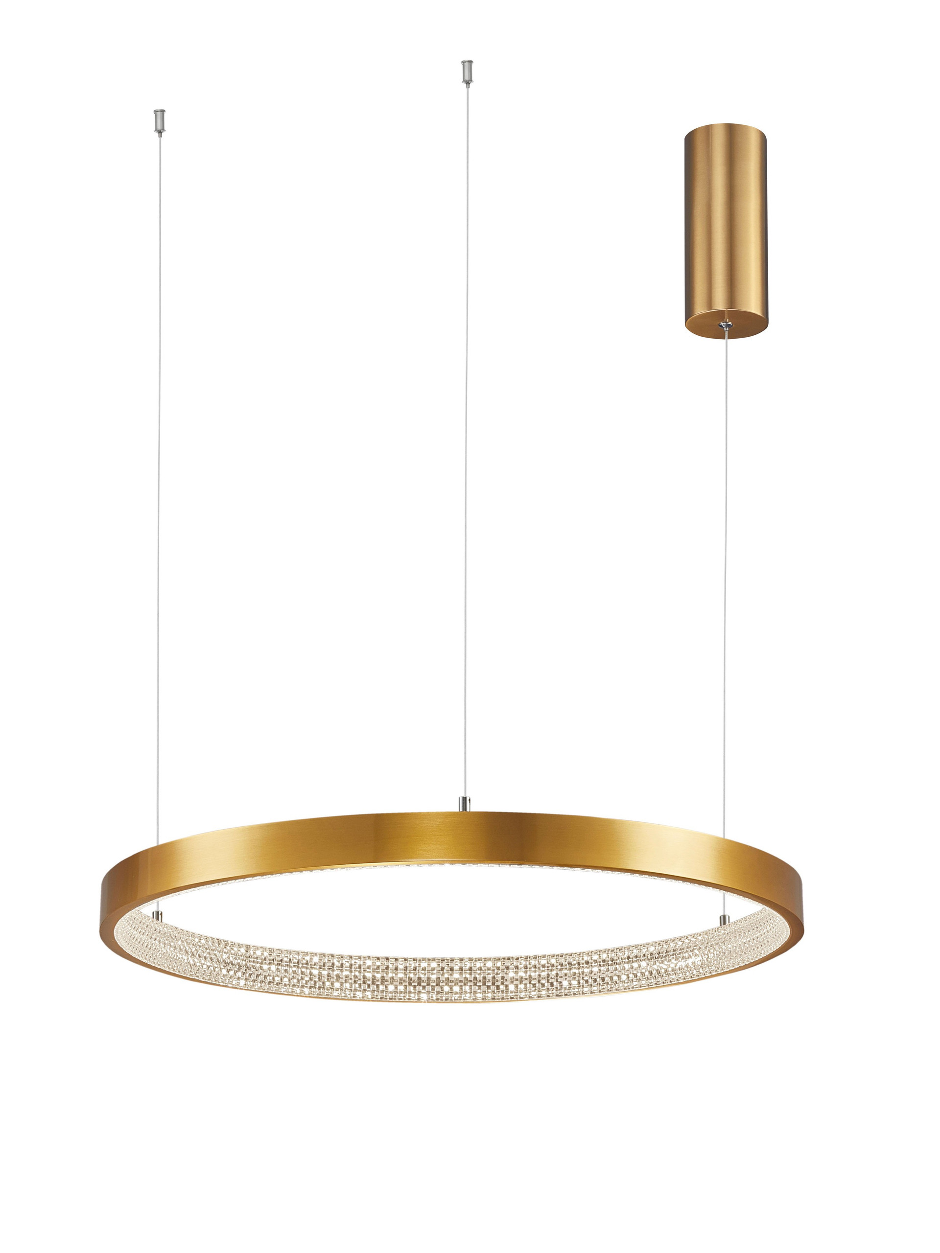 PRESTON | H 120 D 60 cm | 35 W | 3000 K | 2264 lm | IP20 | Brass | Aluminum/Acrylic