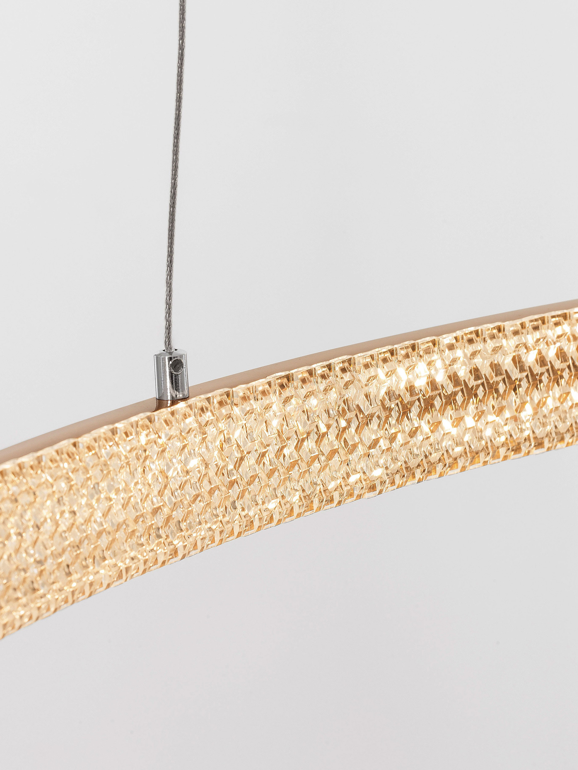 PRESTON | H 120 D 60 cm | 35 W | 3000 K | 2264 lm | IP20 | Brass | Aluminum/Acrylic