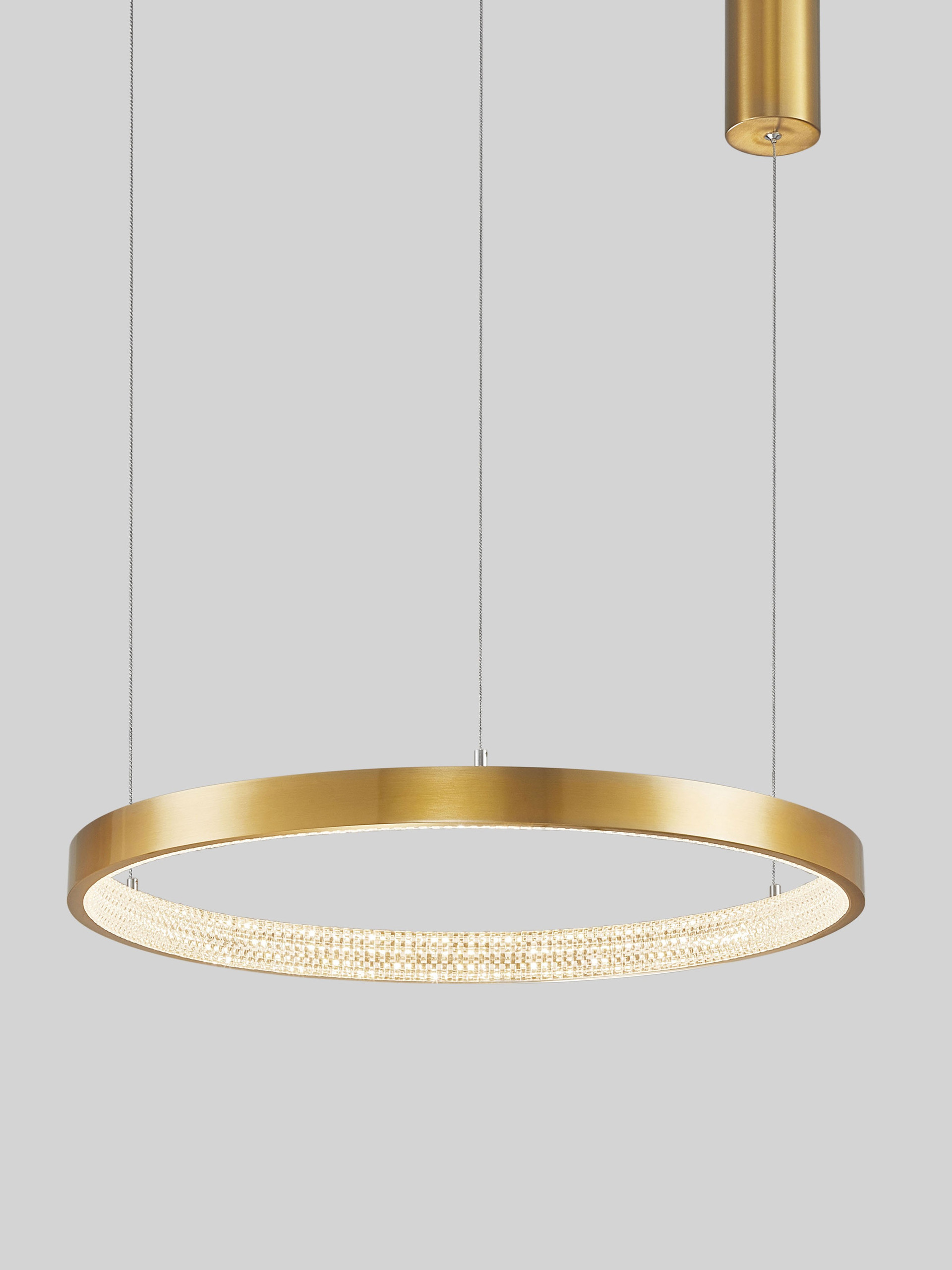 PRESTON | H 120 D 60 cm | 35 W | 3000 K | 2264 lm | IP20 | Brass | Aluminum/Acrylic