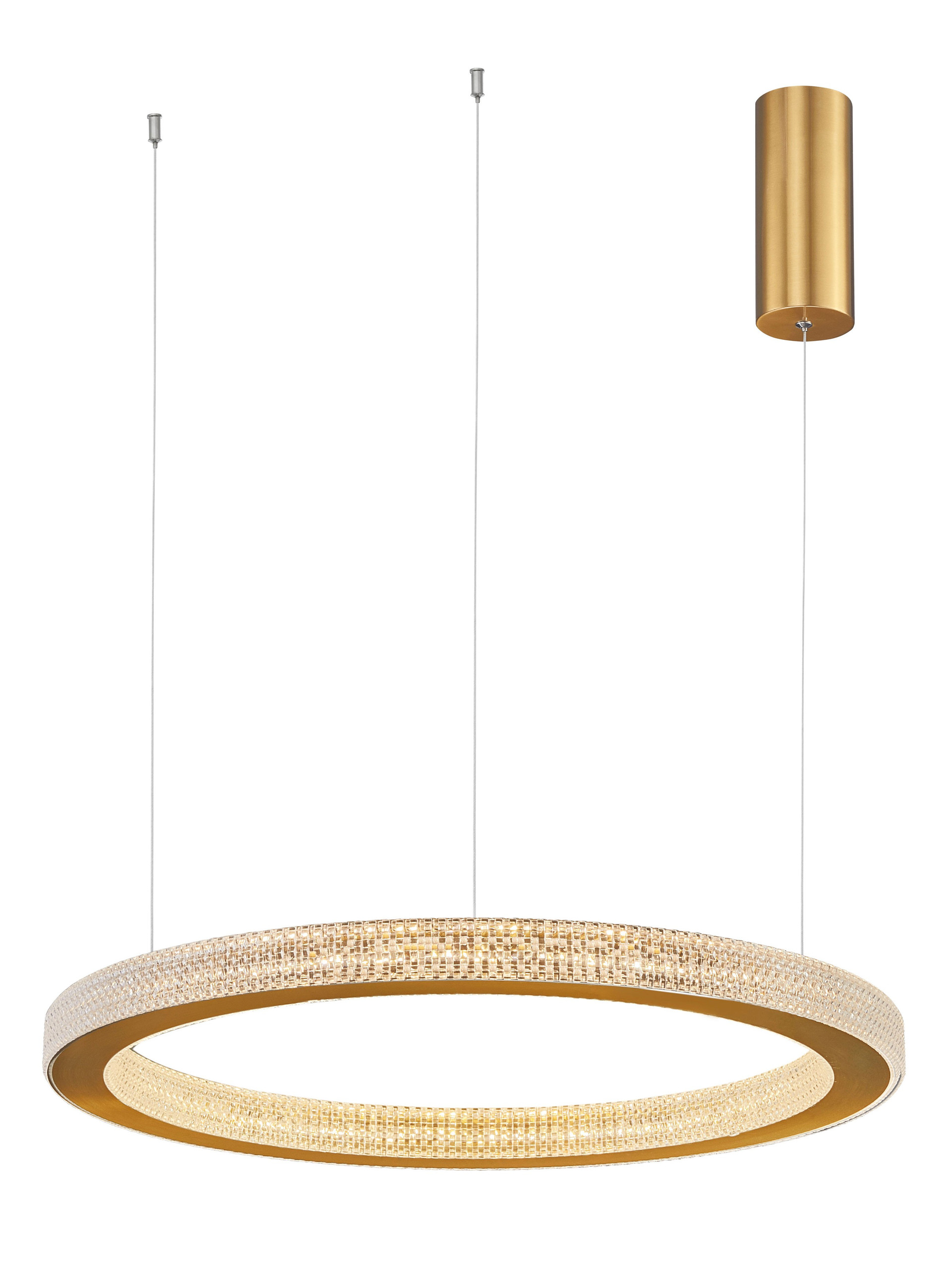 FIORE | H 120 D 60 cm | 60 W | 3000 K | 3530 lm | IP20 | Brass | Aluminum/Acrylic